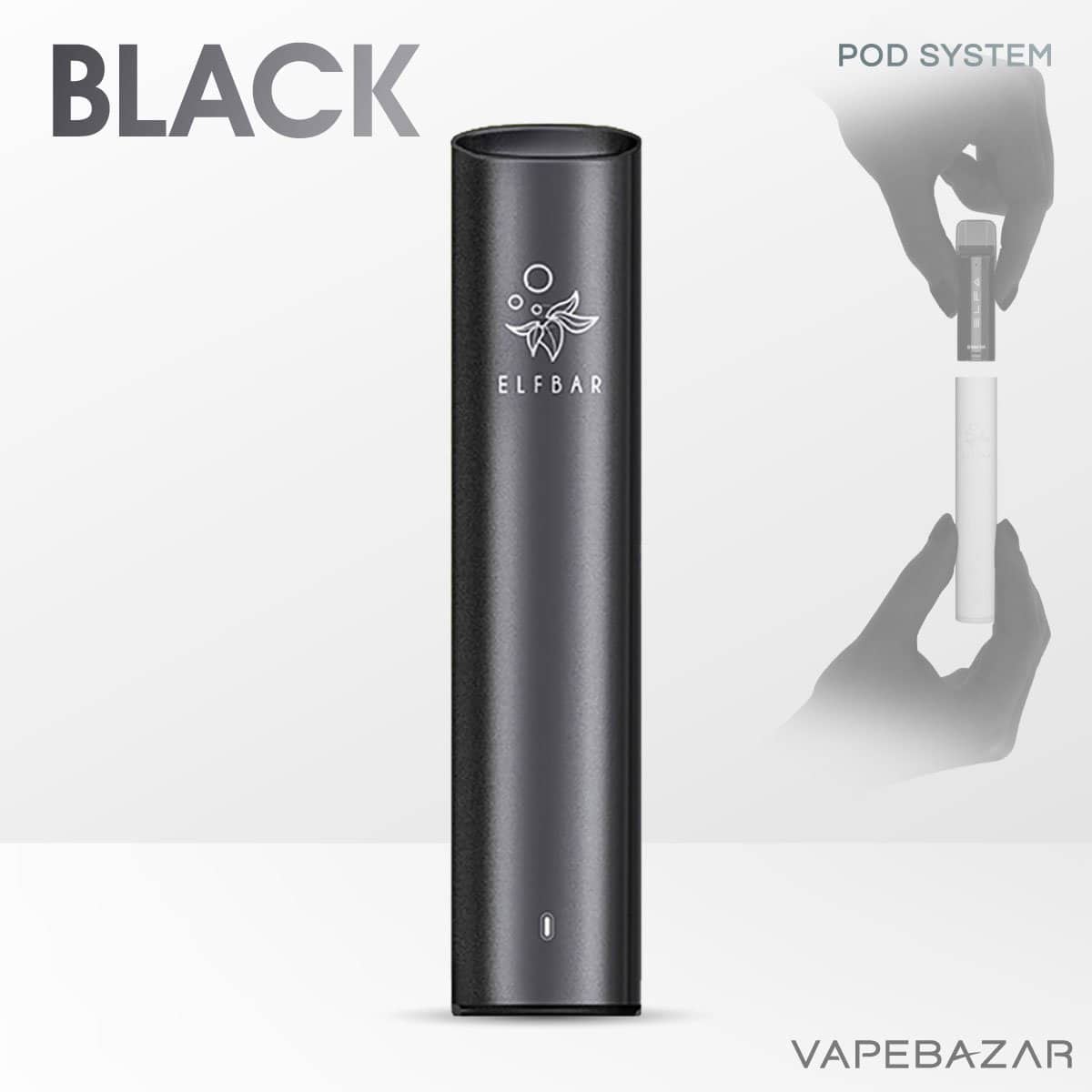 Elfbar Mate 500 Pod Vape Kit Aurora Black 02 | Vapebazar Elf Bar Mate500 Pod Kit – Black Für 6,90€ | Vapebazar
