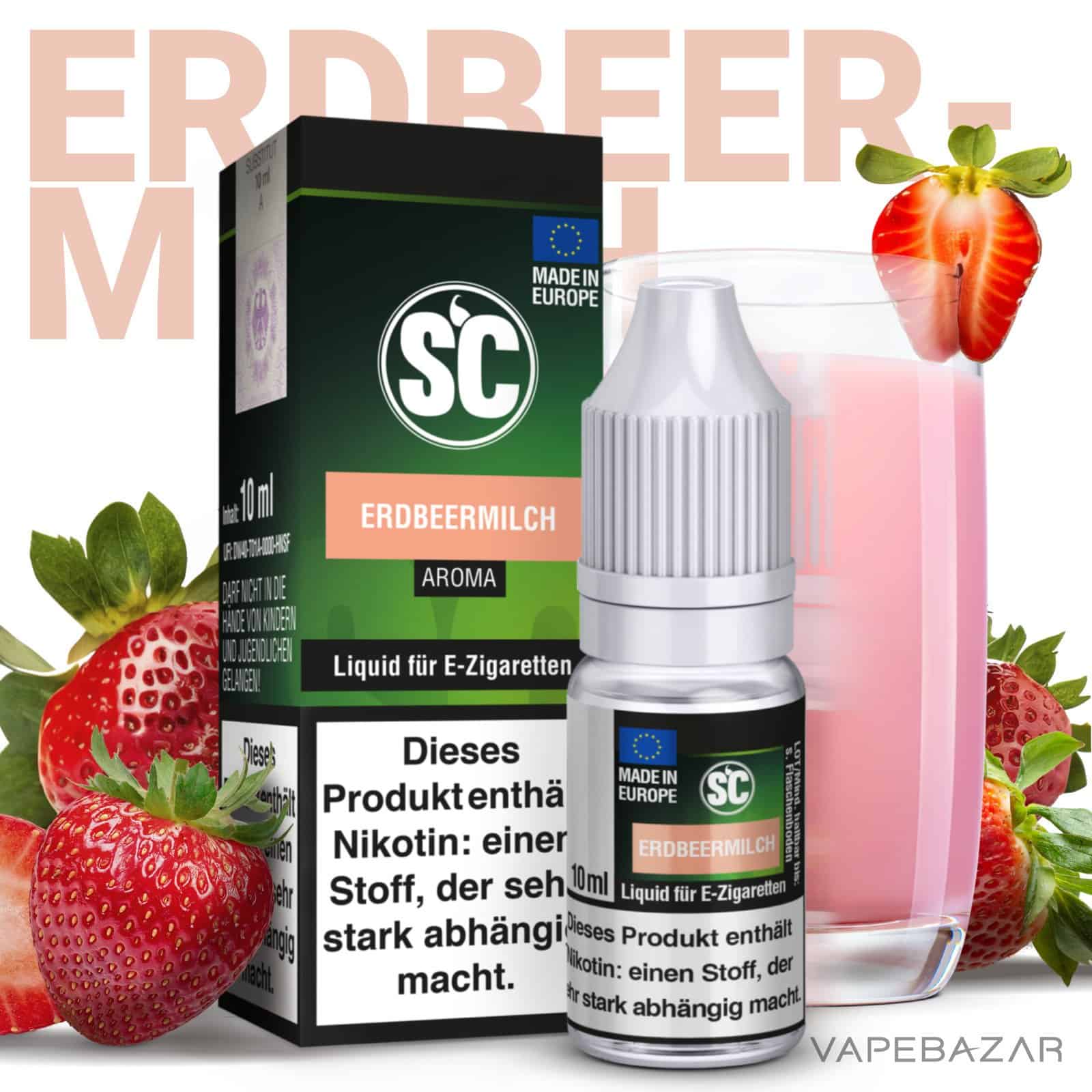 Erdbeermilch1 | Vapebazar Sc Liquid - Erdbeermilch
