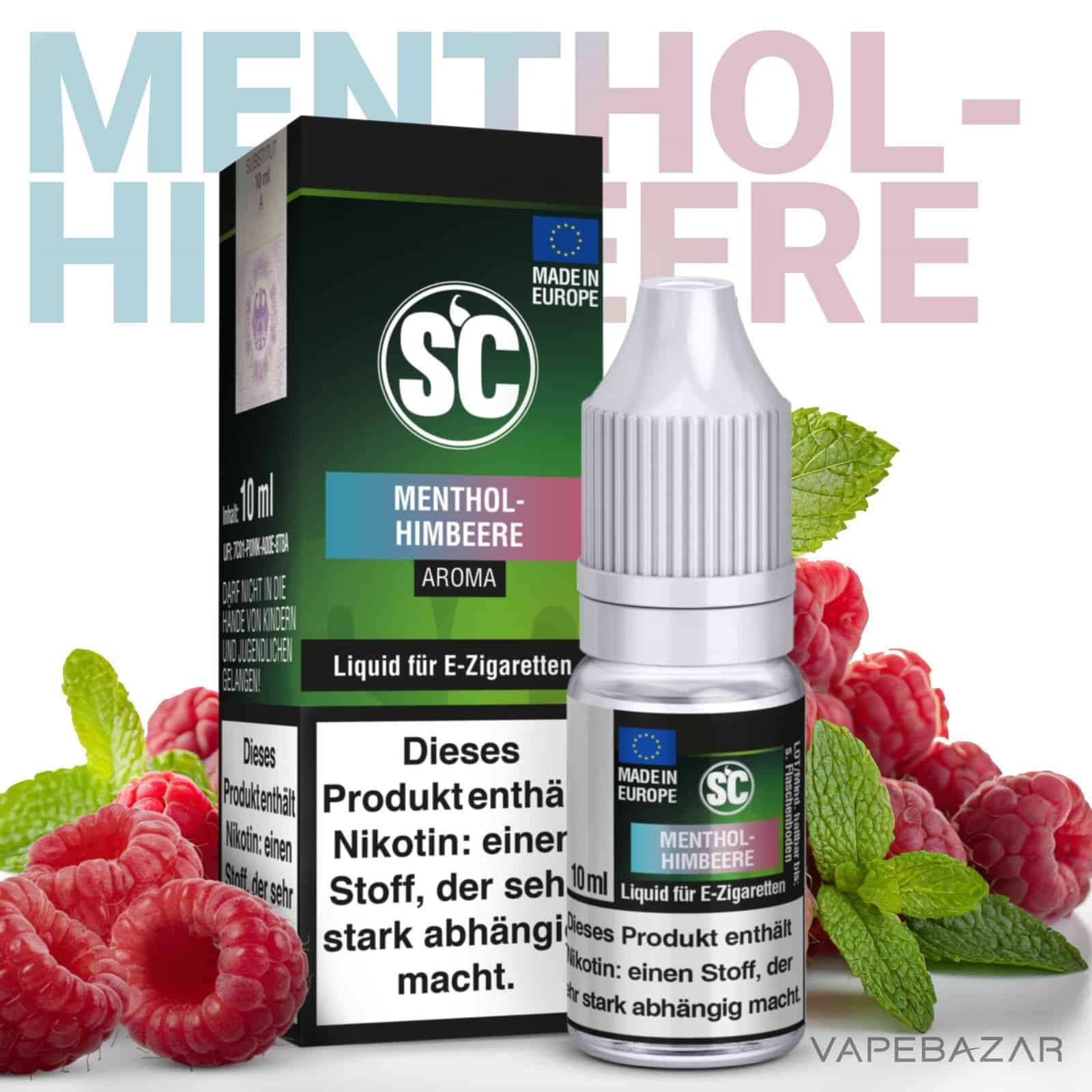 MentholHimbeere1 | Vapebazar Sc Liquid - Menthol Himbeere