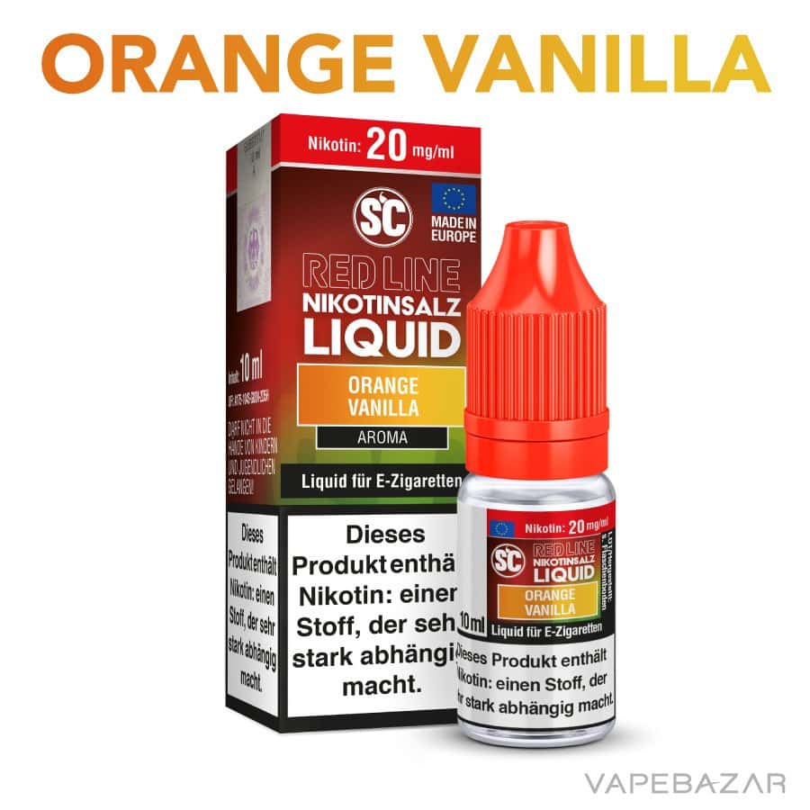 Sc Nikotinsalz Orange Vanilla 02 | Vapebazar Sc Red Line Nikotinsalz Liquid - Orange Vanilla