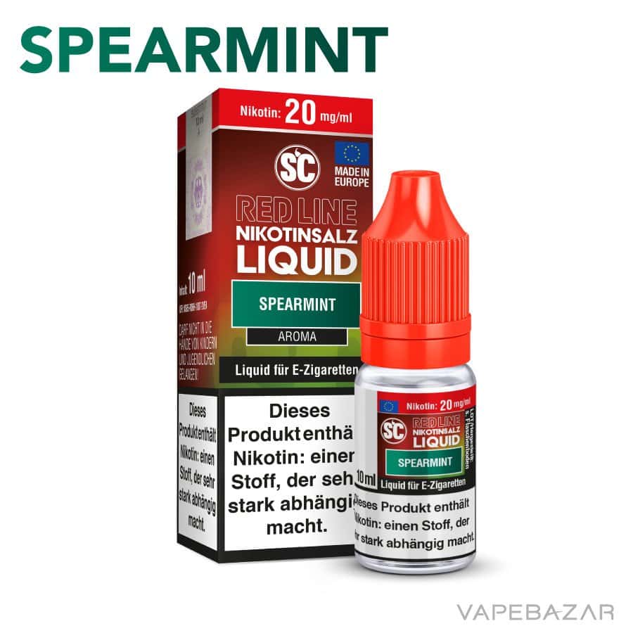 Sc Nikotinsalz Spearmint 02 | Vapebazar Sc Red Line Nikotinsalz Liquid - Spearmint | Vapebazar