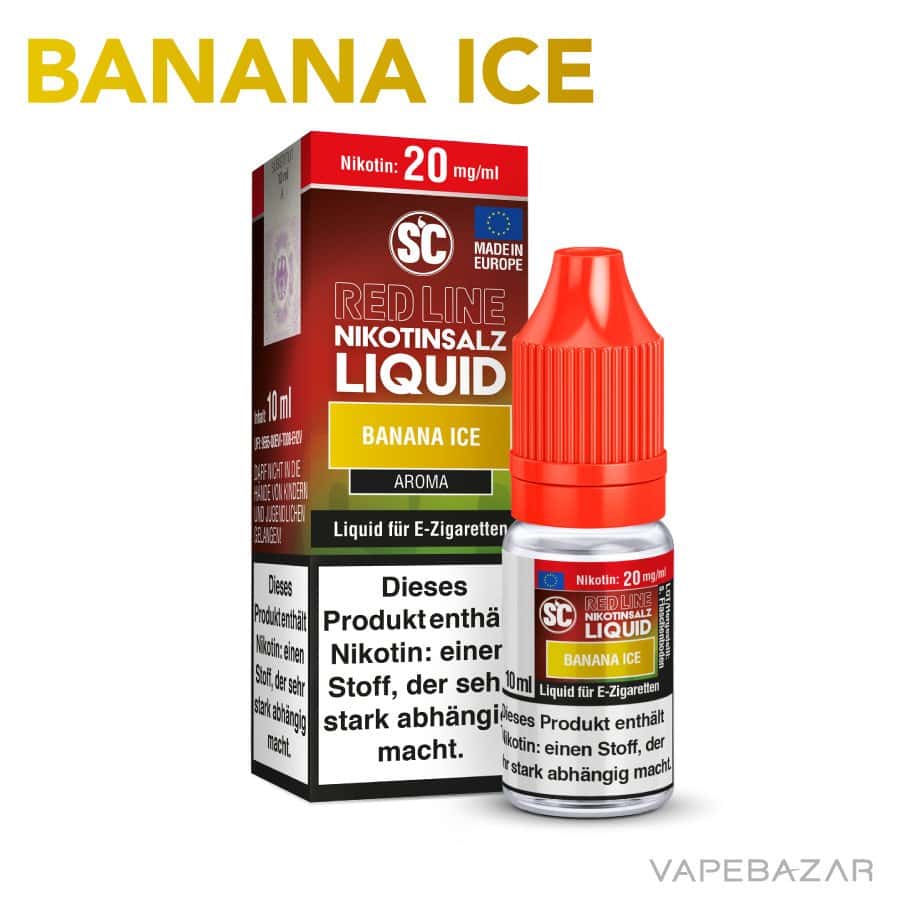 Sc Nikotinsalz Strong Banana Ice 02 | Vapebazar Sc Red Line Nikotinsalz Liquid - Banana Ice | Vapebazar