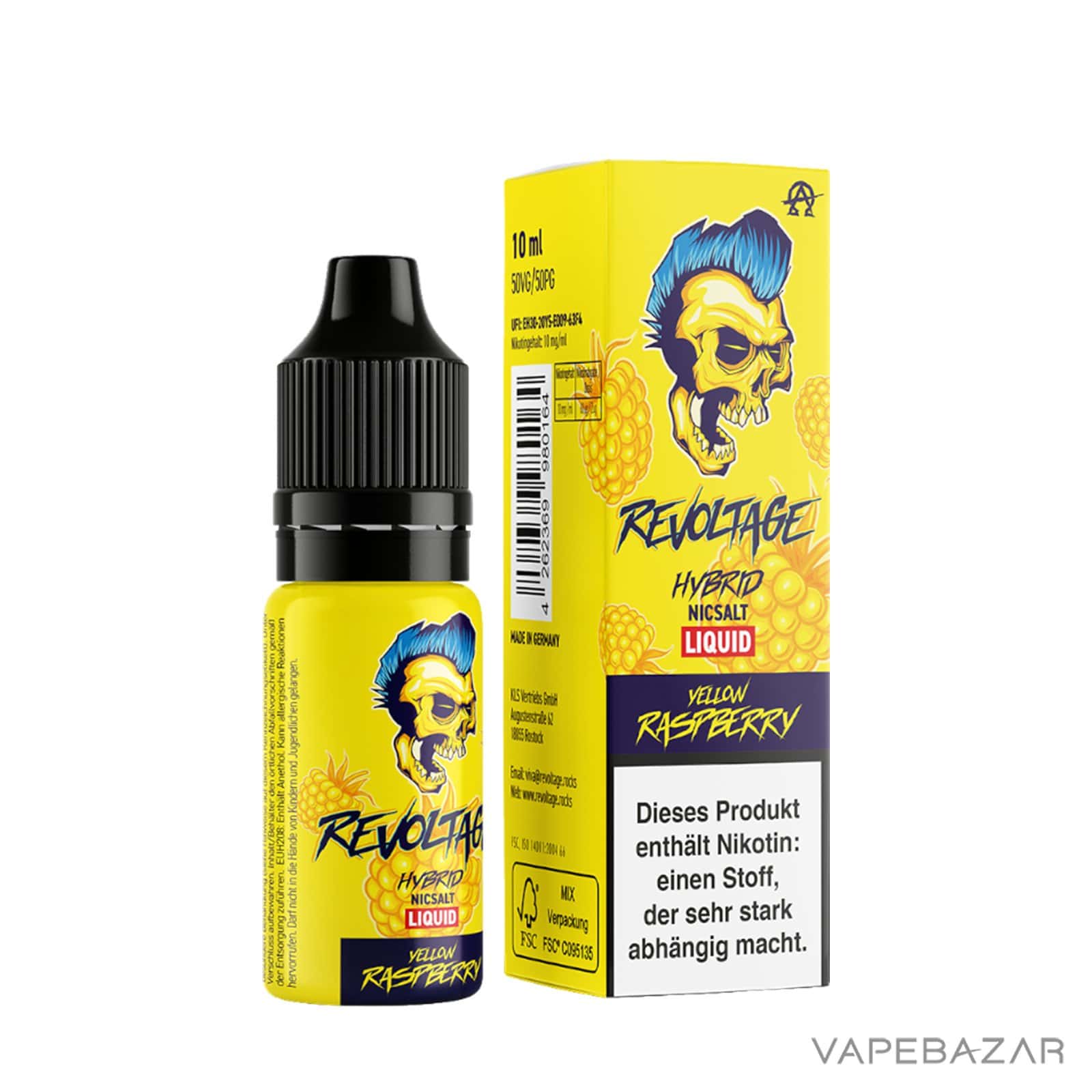 YellowRaspberry3 | Vapebazar Revoltage Hybrid Nicsalt Liquid - Yellow Raspberry