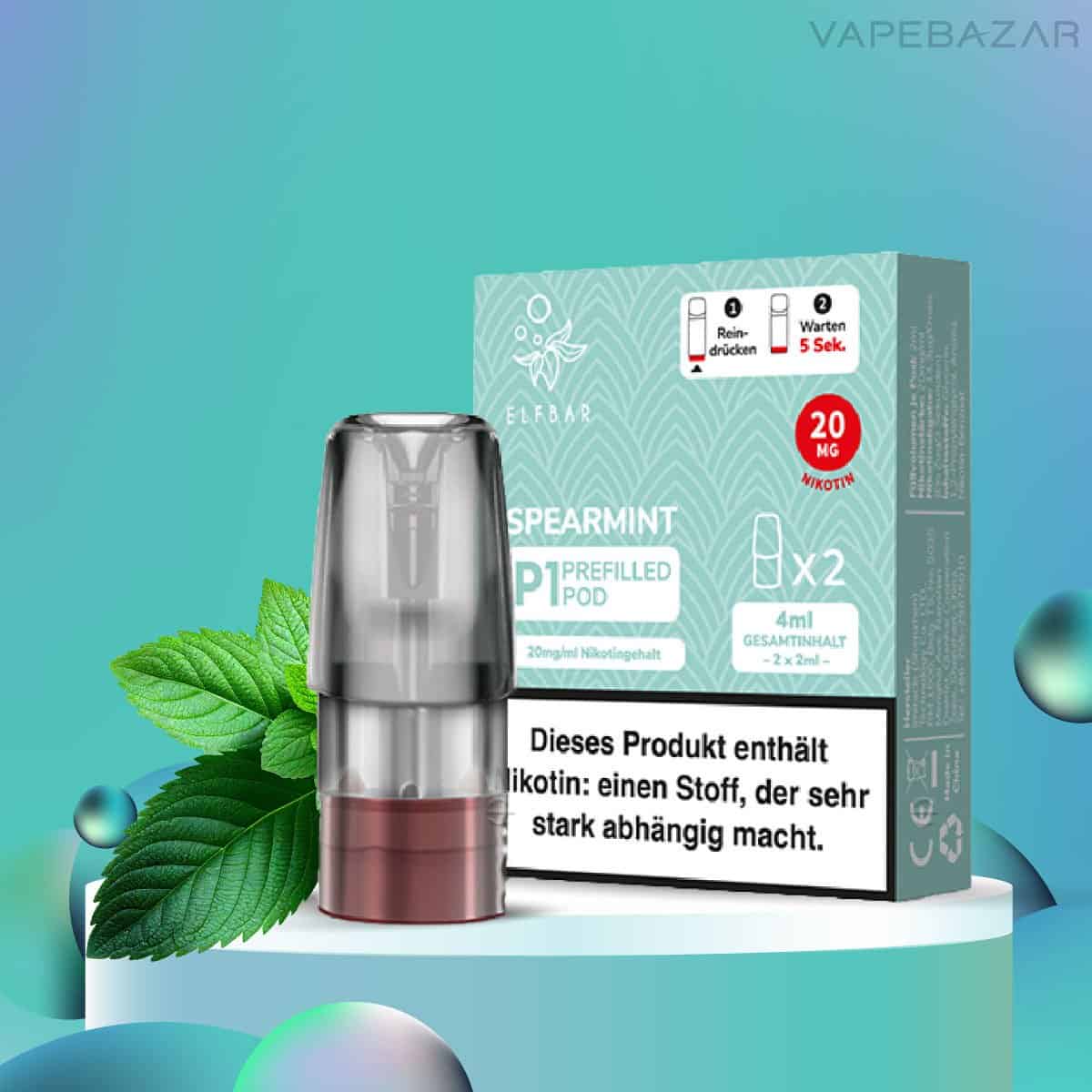 Elfbar Mate 500 Pod Vape Spearmint | Vapebazar Elf Bar Mate 500 Spearmint