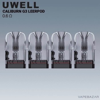UWELL Caliburn G3 Refillable Pods - 0,6 Ohm Leerpods