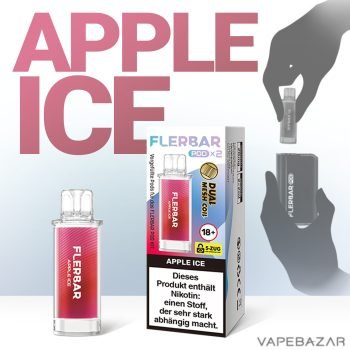 Flerbar Pods - Apple Ice – Prefilled Liquid Pod – 2er Pack