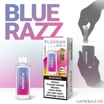 Flerbar Pods - Blue Razz – Prefilled Liquid Pod – 2er Pack