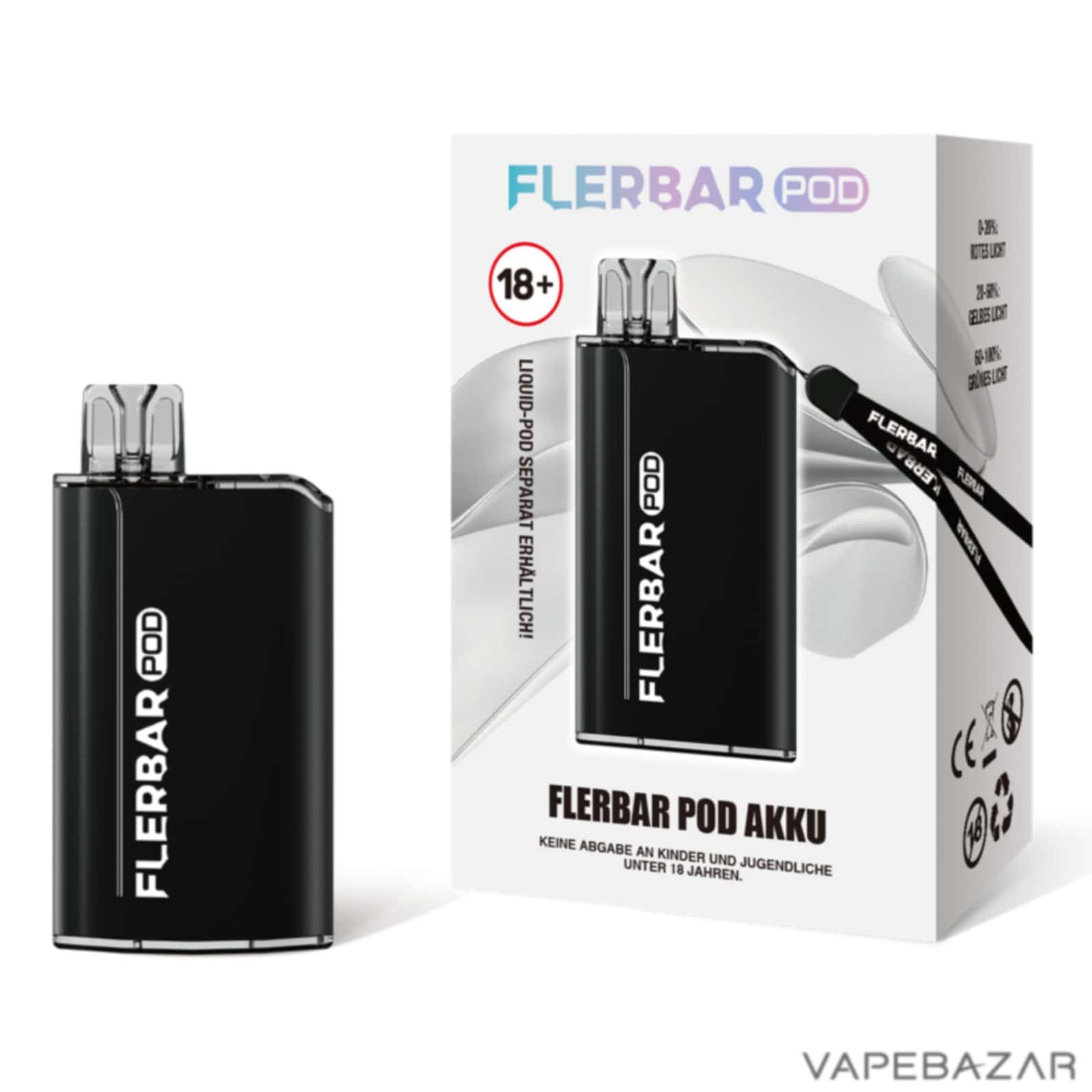 Black 1 4 | Vapebazar Flerbar Podsystem Kit - Schwarz