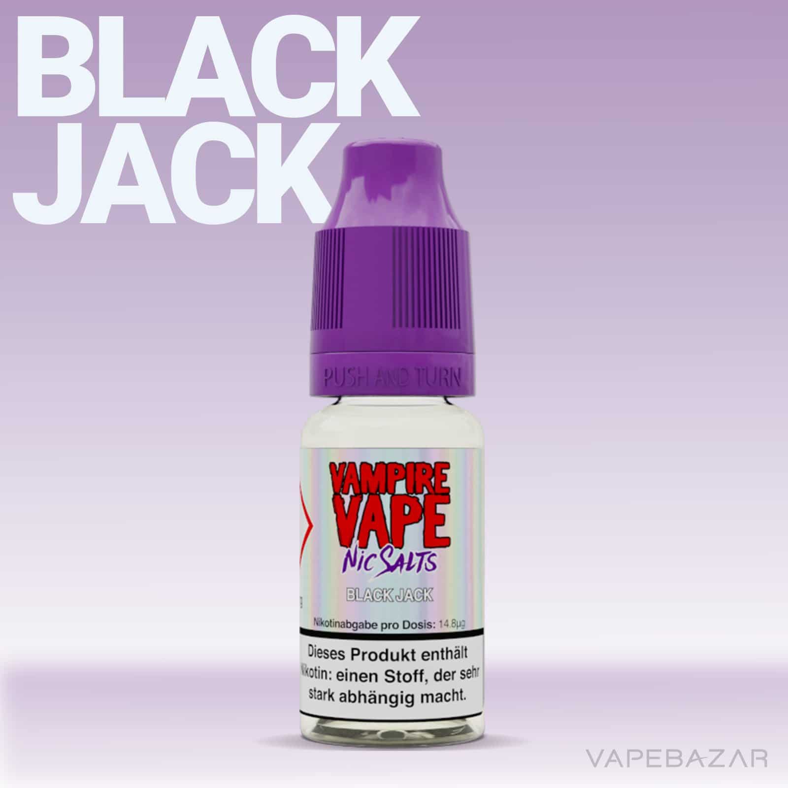 BlackJack2 | Vapebazar Vampie Vape Nic Salt - Black Jack - Liquid