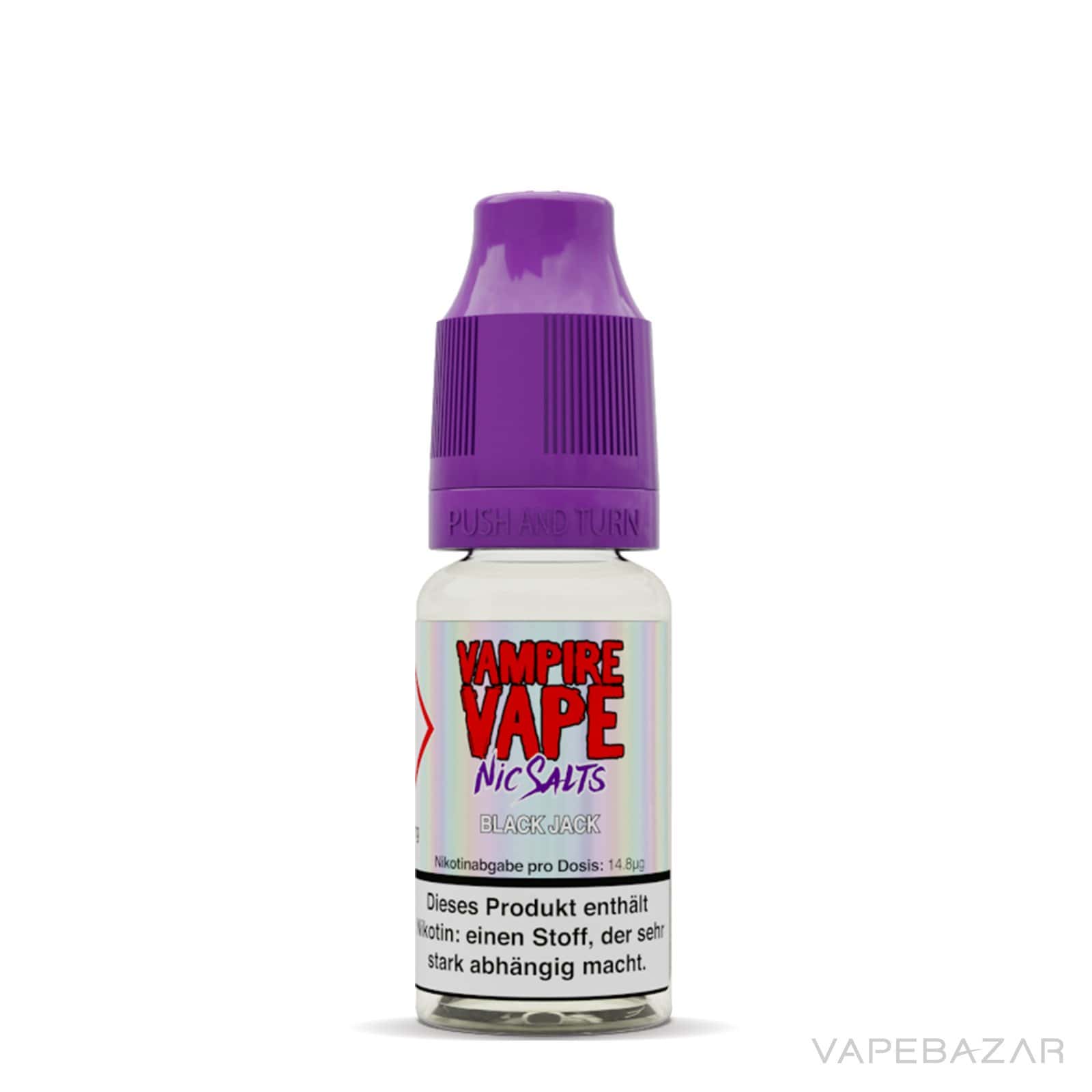 BlackJack3 | Vapebazar Vampie Vape Nic Salt - Black Jack - Liquid