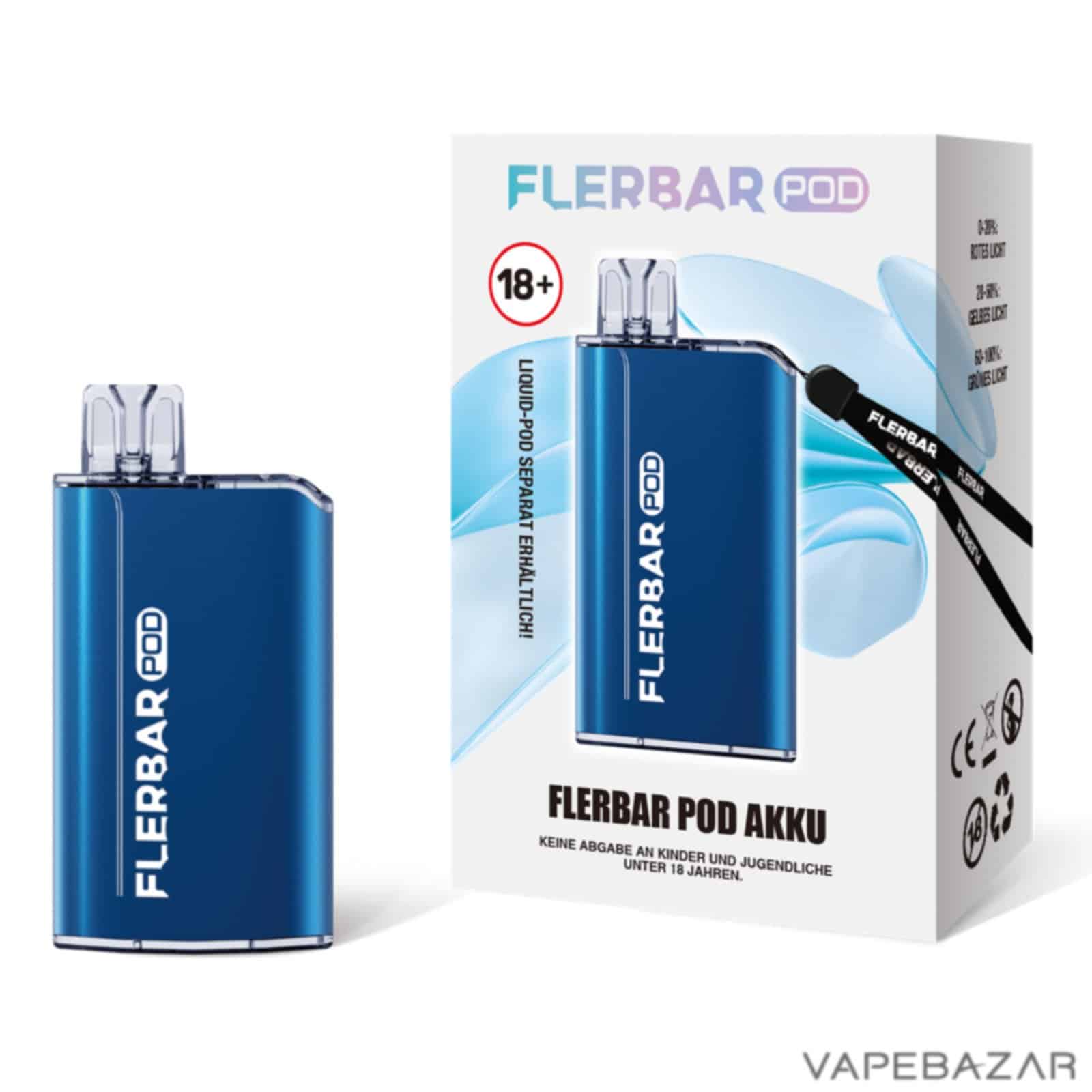 Blue 1 4 | Vapebazar Flerbar Podsystem Kit - Blau