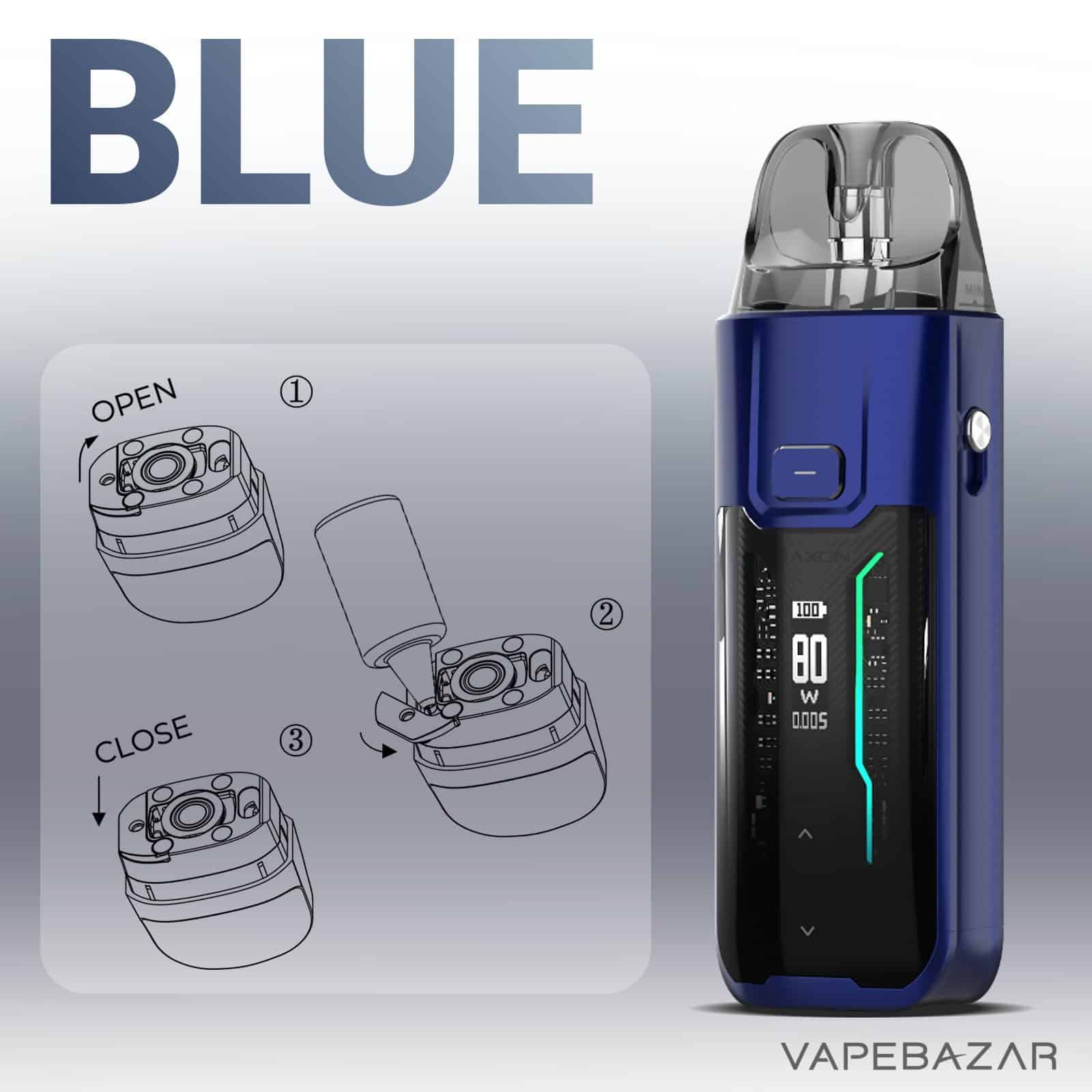 Blue2 | Vapebazar Vaporesso Luxe Xr Max Podsystem - Blue
