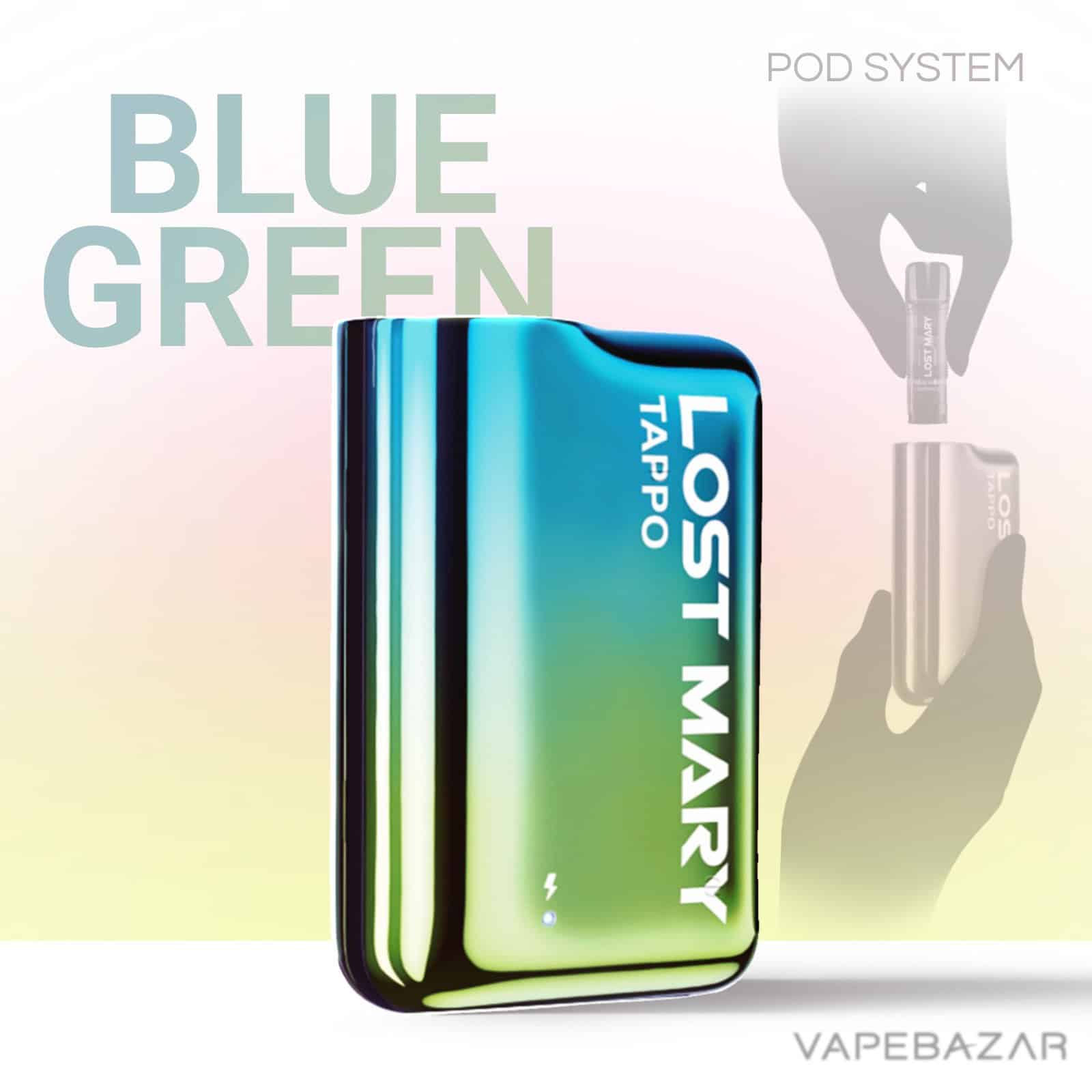 BlueGreen2 | Vapebazar Lost Mary Tappo Podsystem Kit - Blue Green