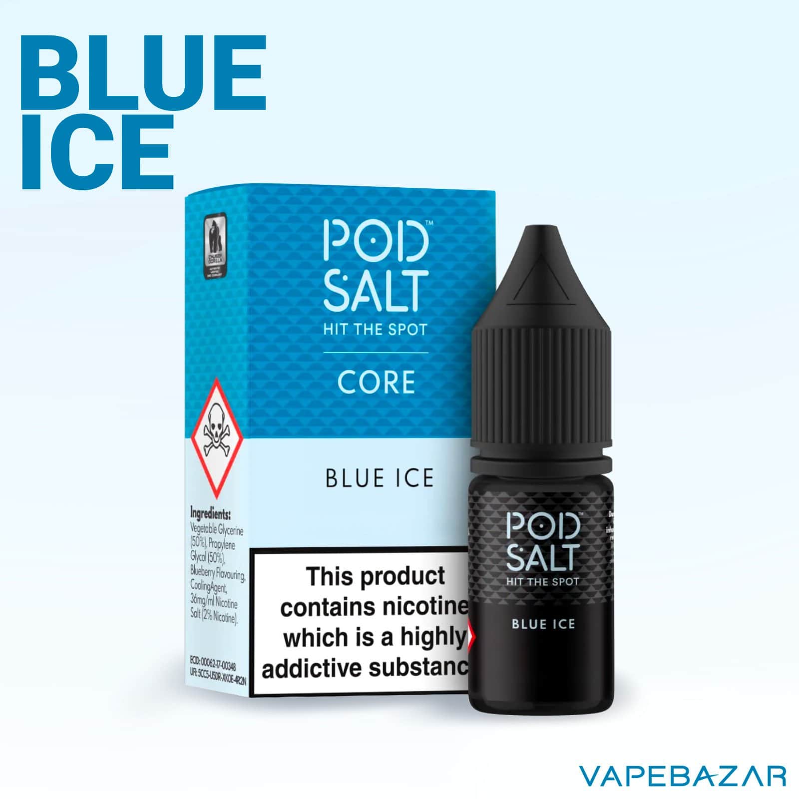 BlueIce2 | Vapebazar Podsalt Core - Blue Ice