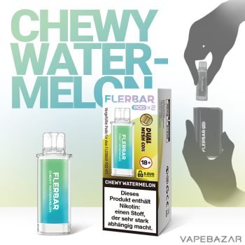 Flerbar Pods - Chewy Watermelon – Prefilled Liquid Pod – 2er Pack