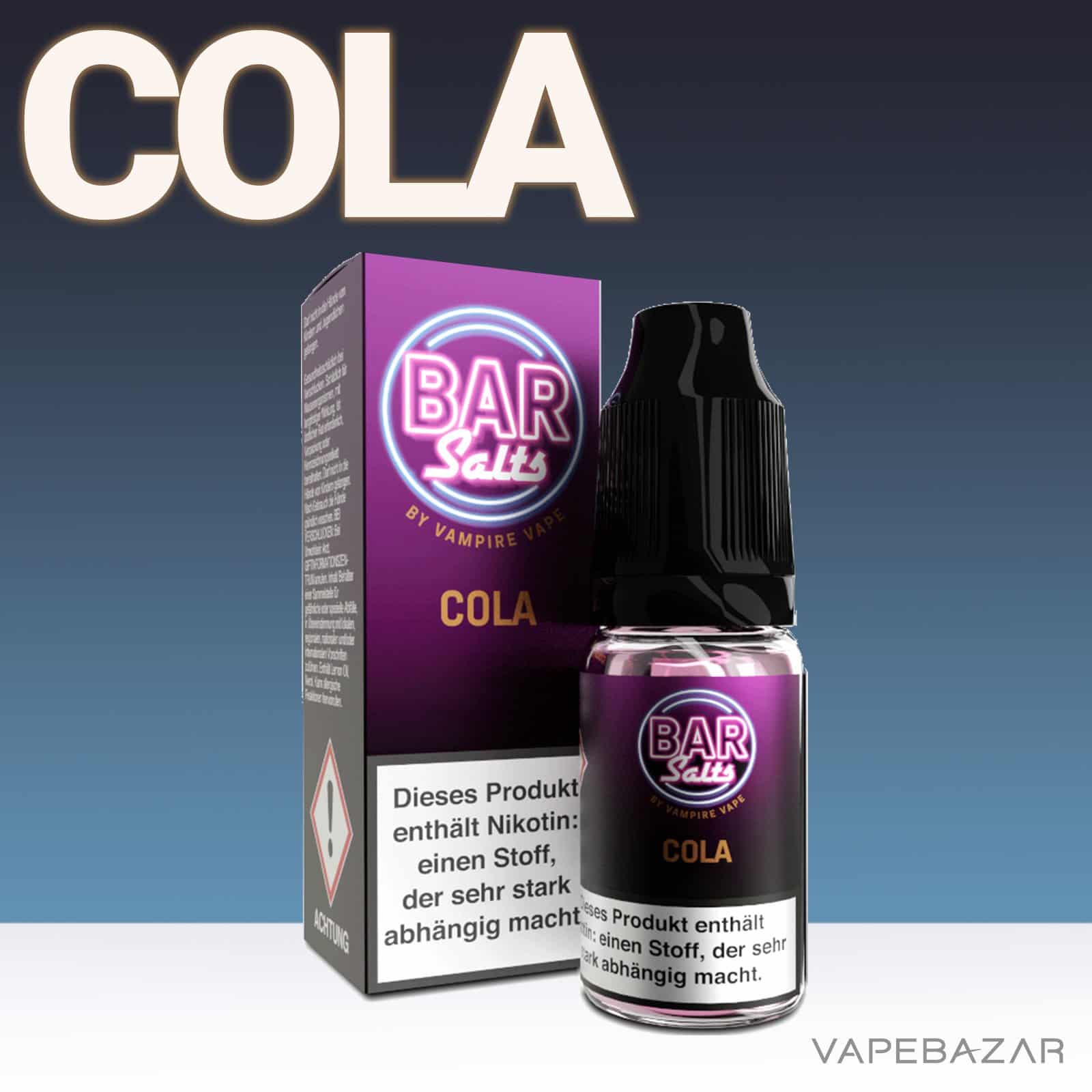 Cola2 | Vapebazar Vampie Vape Bar Salt - Cola - Nikotinsaltz