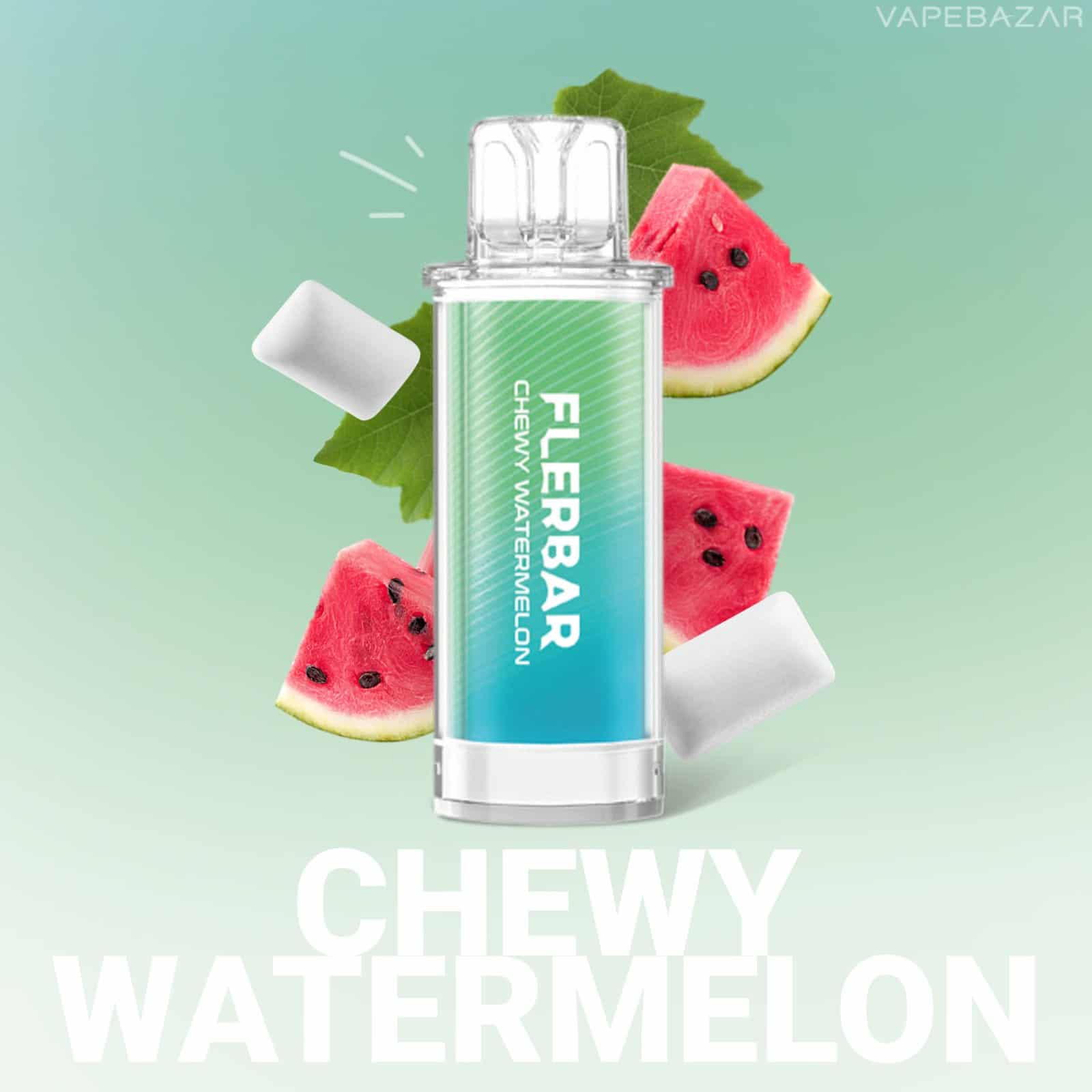 Flerbar Pods Chewy Watermelon | Vapebazar Flerbar Pods - Chewy Watermelon – Prefilled Liquid Pod – 2Er Pack