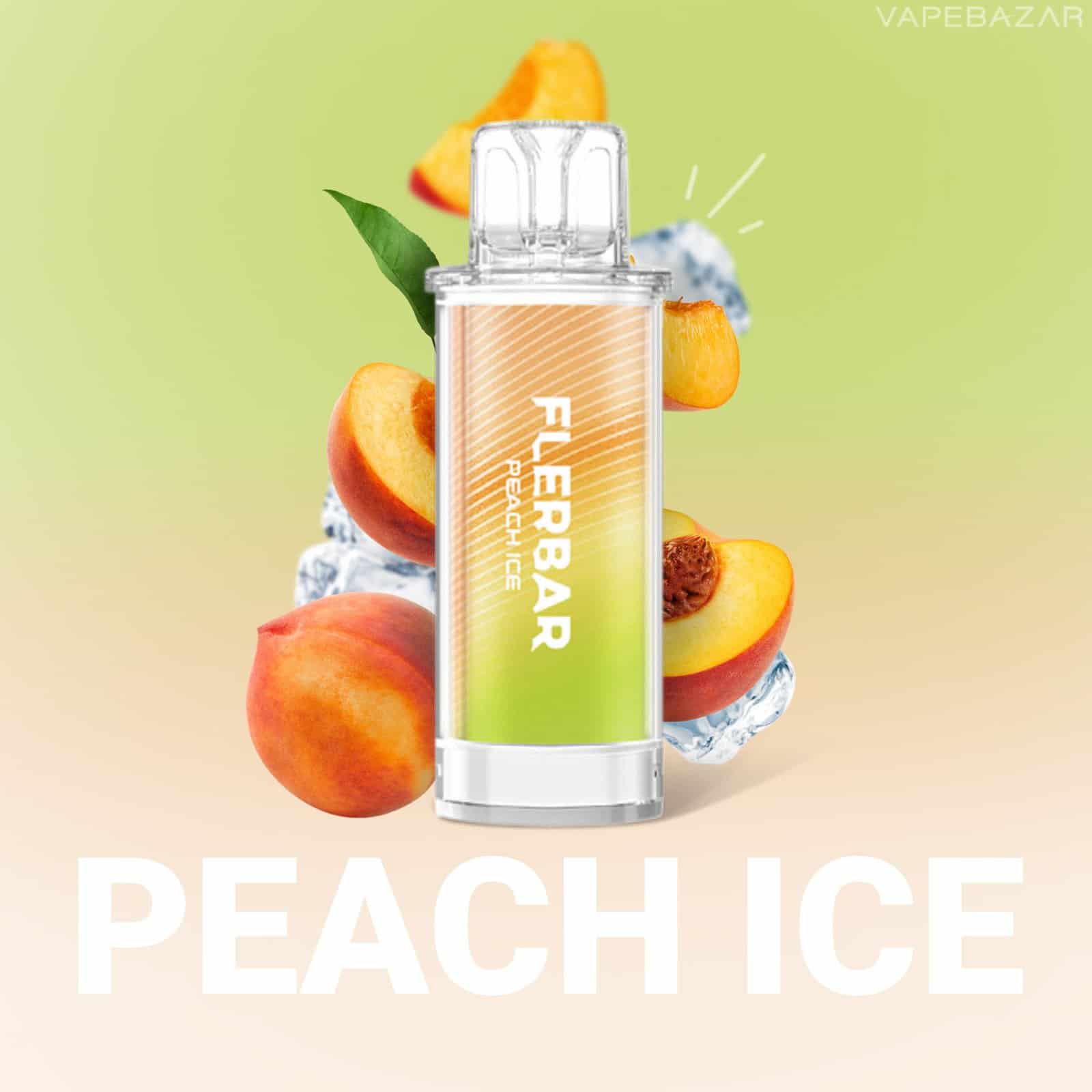 Flerbar Pods Peach Ice | Vapebazar Flerbar Pods - Peach Ice – Prefilled Liquid Pod – 2Er Pack