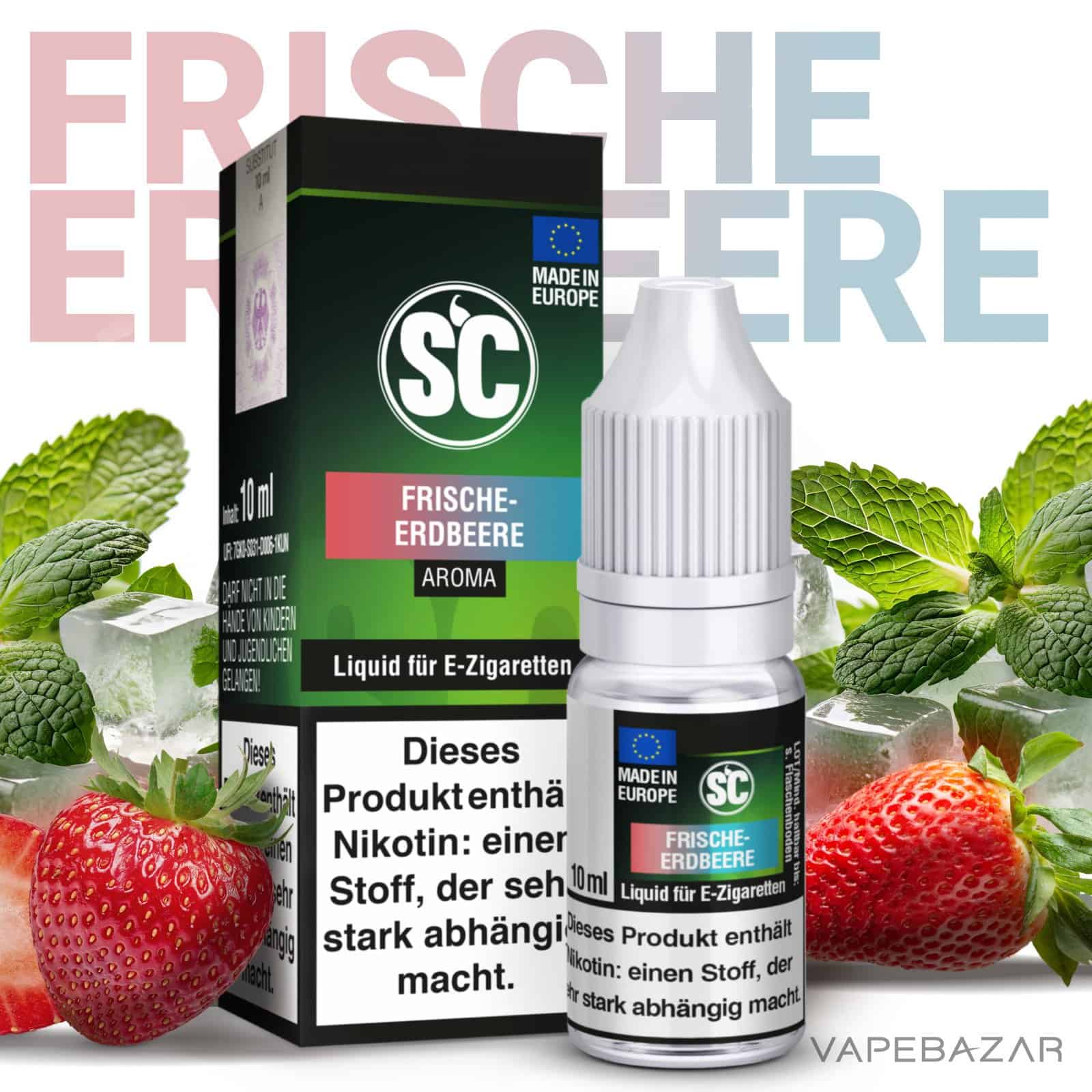 FrischeErdbeere1 | Vapebazar Sc Liquid - Frische Erdbeere