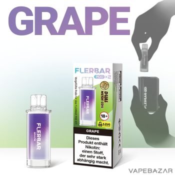 Flerbar Pods - Grape – Prefilled Liquid Pod – 2er Pack
