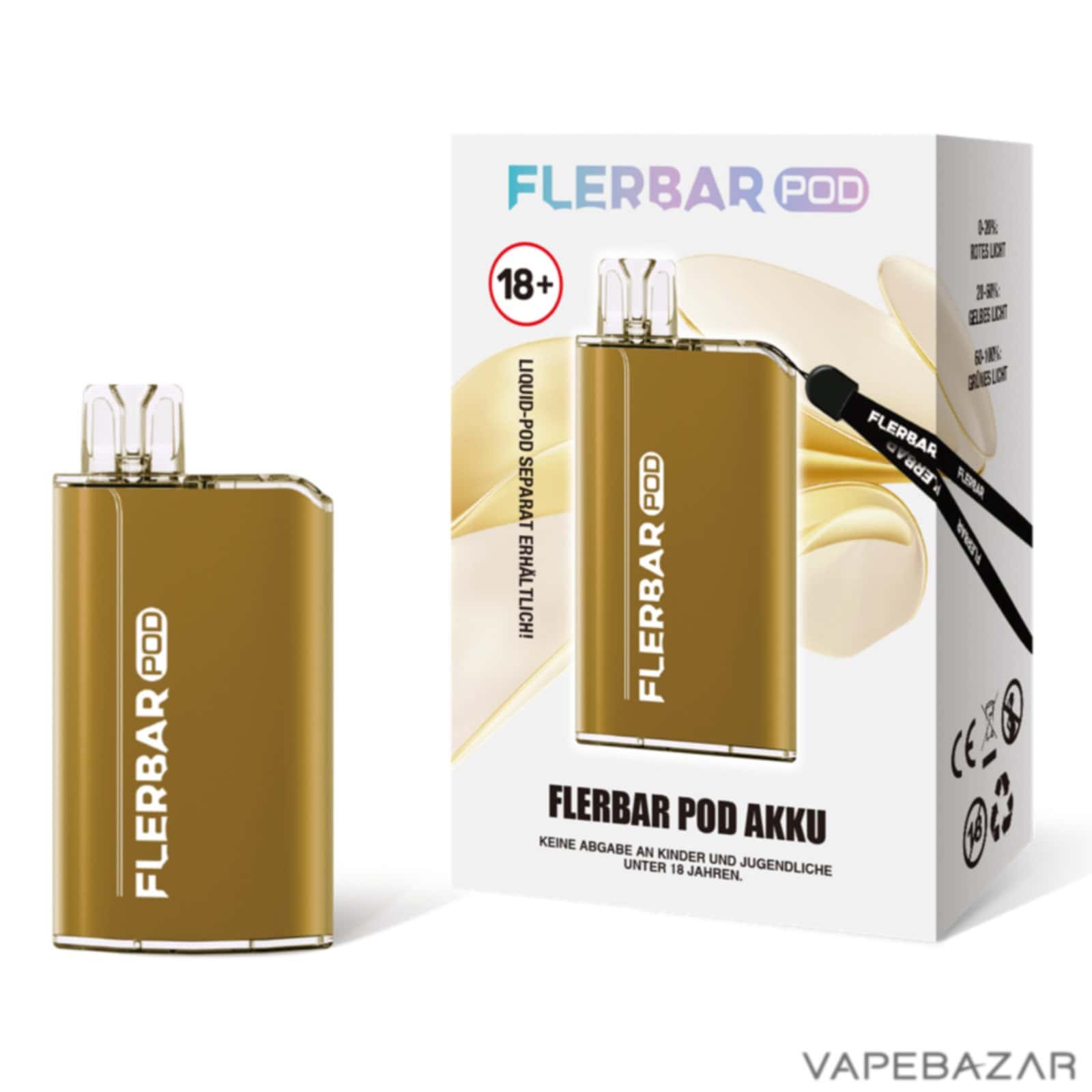 Gold 1 | Vapebazar Flerbar Podsystem Kit - Gold