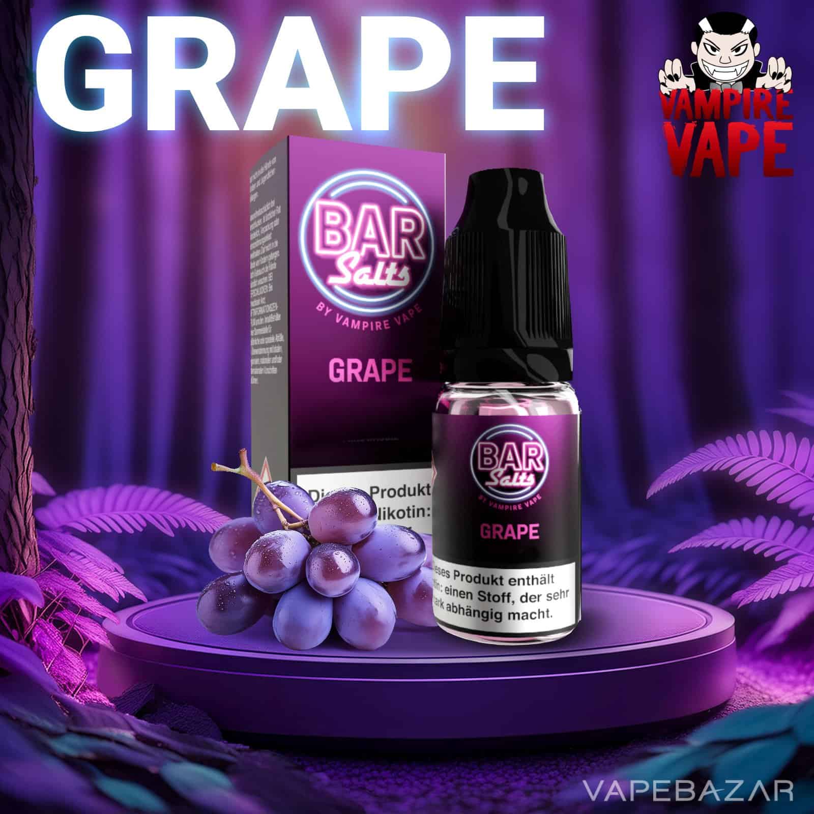 Grape 2 | Vapebazar Vampie Vape Bar Salts - Grape - Nikotinsaltz