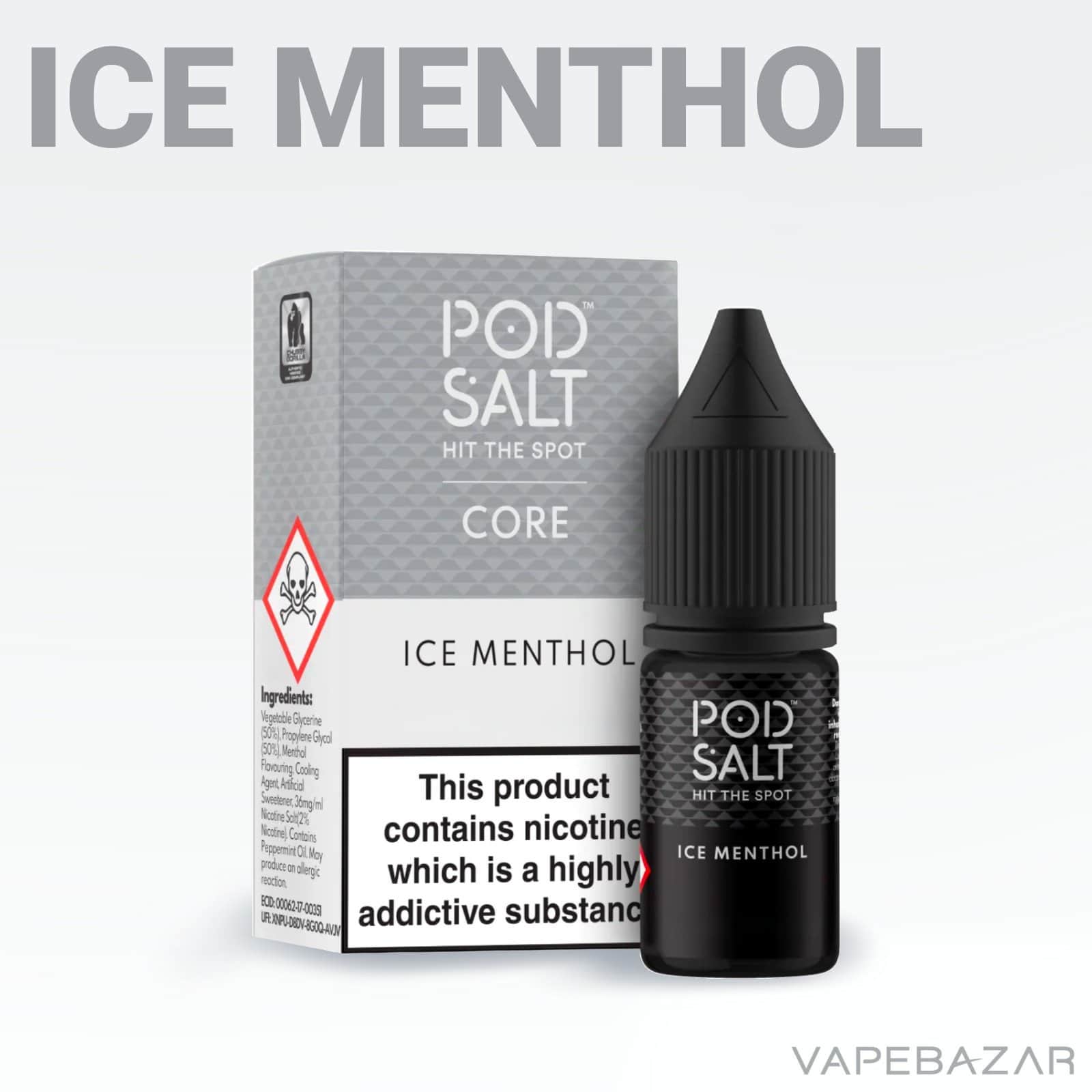 IceMenthol2 1 | Vapebazar Podsalt Core - Blue Ice