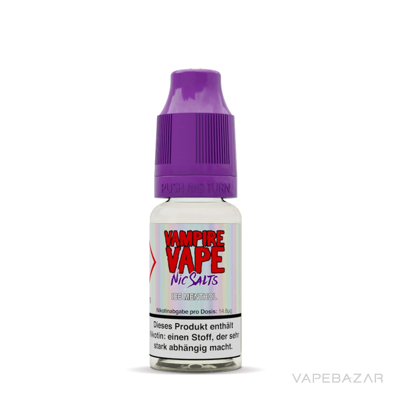 IceMenthol3 | Vapebazar Vampie Vape Nic Salt - Ice Menthol - Liquid