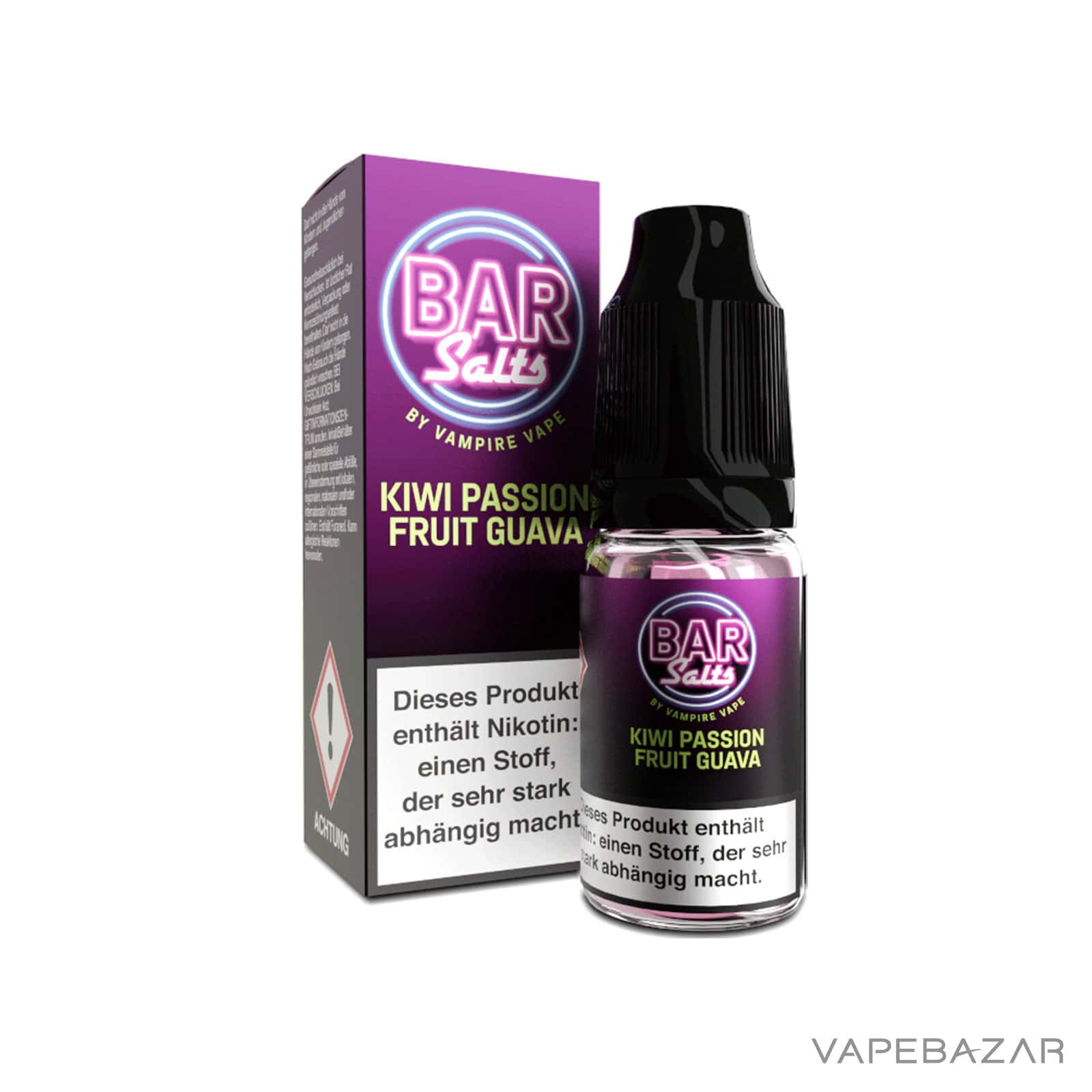 KiwiPassionFruitGuava3 | Vapebazar Vampie Vape Bar Salt - Kiwi Passion Fruit Guava - Nikotinsaltz