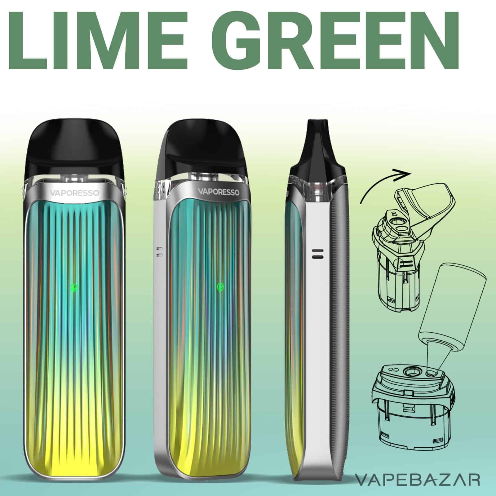 Lime Green2 | Vapebazar Vaporesso Luxe Q5 Podsystem - Lime Green