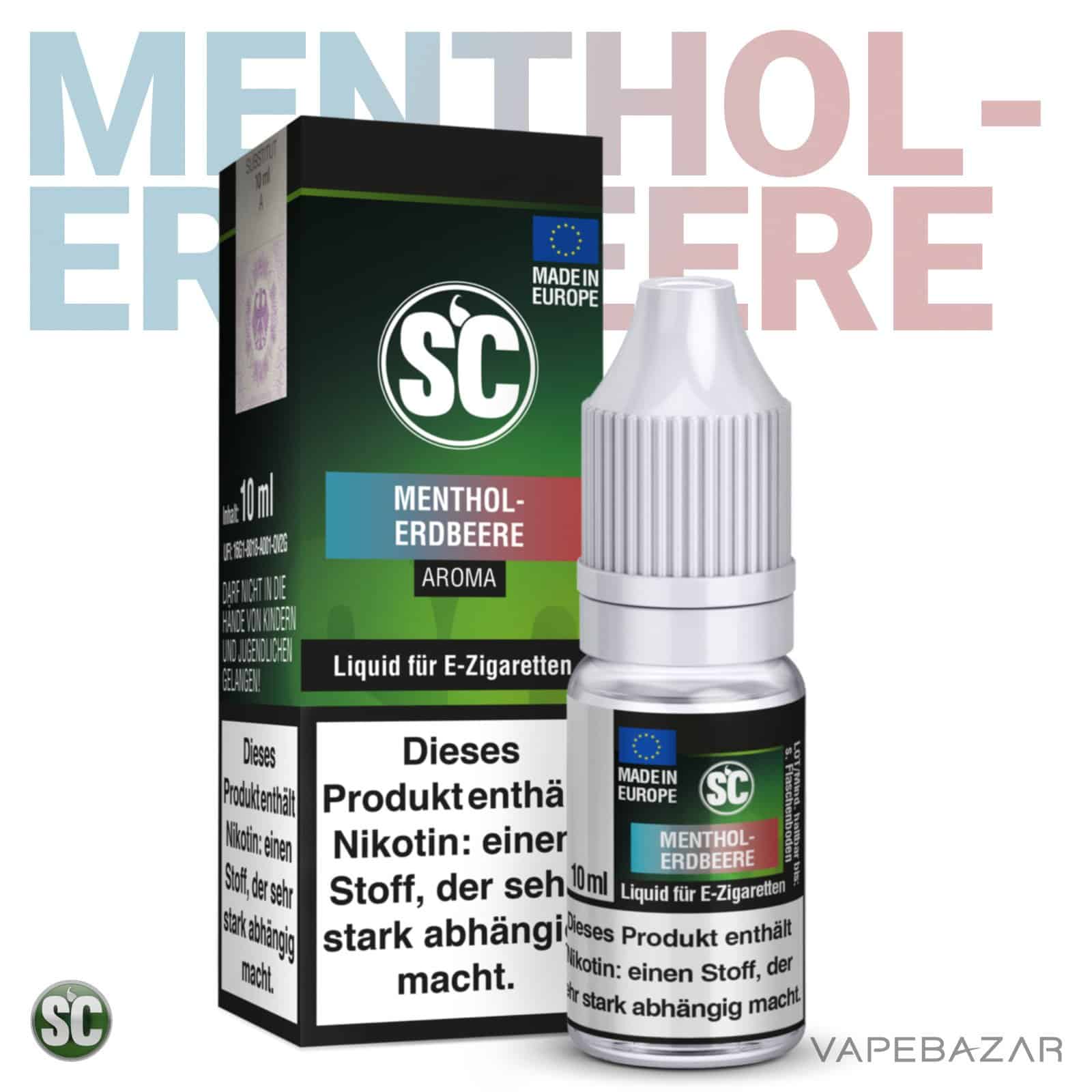 MentholErdbeere2 | Vapebazar Sc Liquid - Menthol Erdbeere