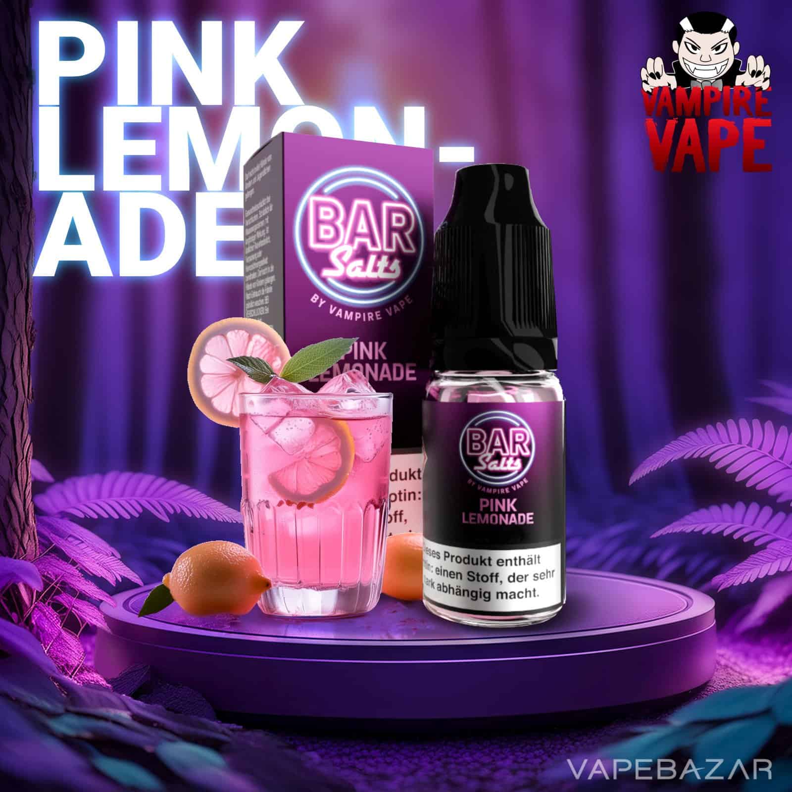 Pink lemonade | Vapebazar Vampie Vape Bar Salts - Pink Lemonade - Nikotinsaltz
