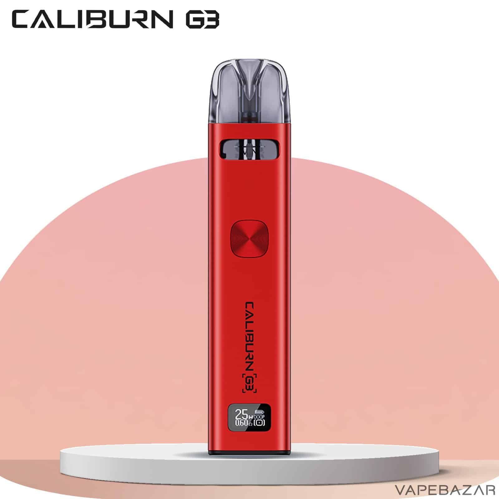 Red 1 4 | Vapebazar Uwell Caliburn G3 Podsystem - Red