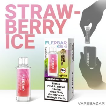 Flerbar Pods - Strawberry Ice – Prefilled Liquid Pod – 2er Pack