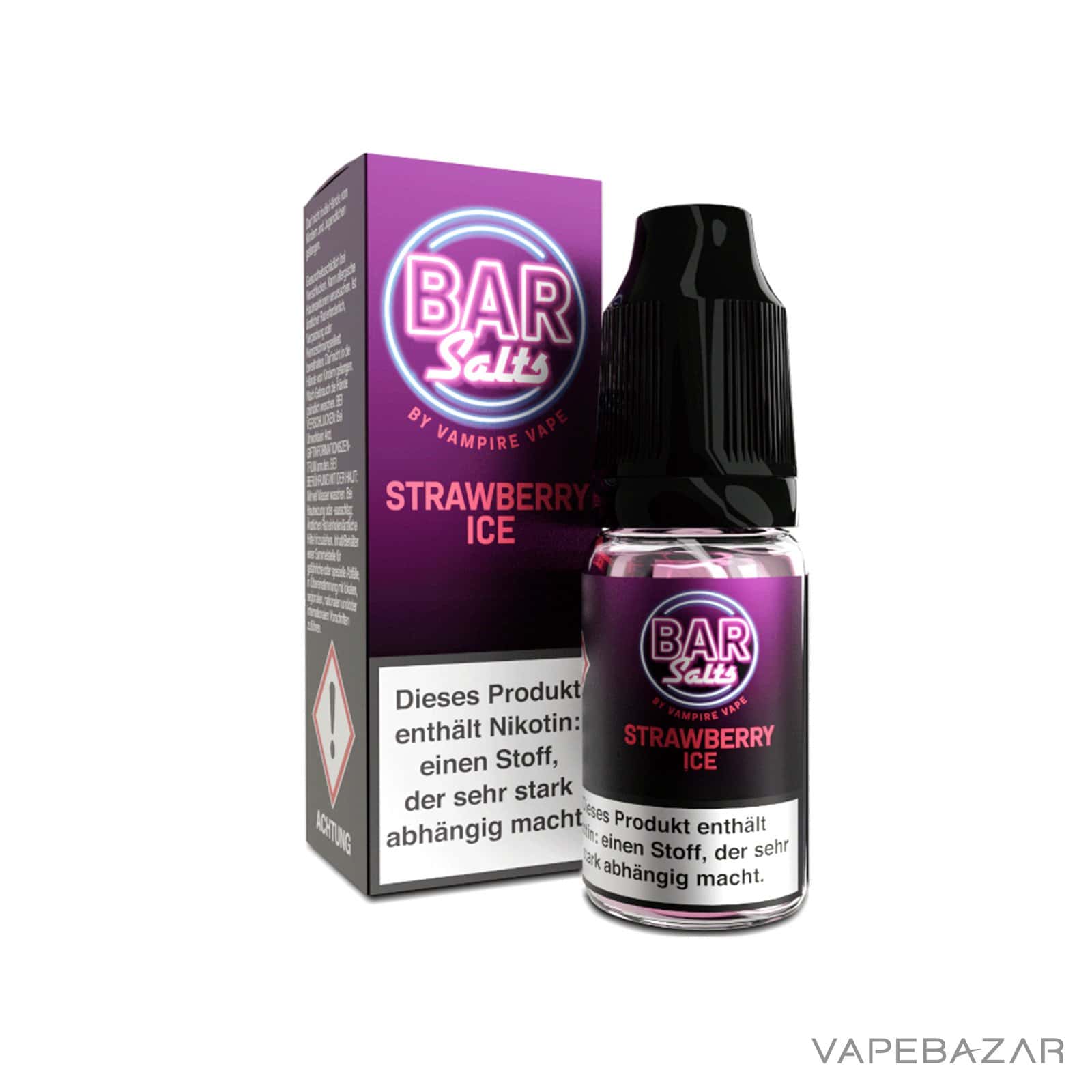StrawberryIce3 | Vapebazar Vampie Vape Bar Salt - Strawberry Ice - Nikotinsaltz