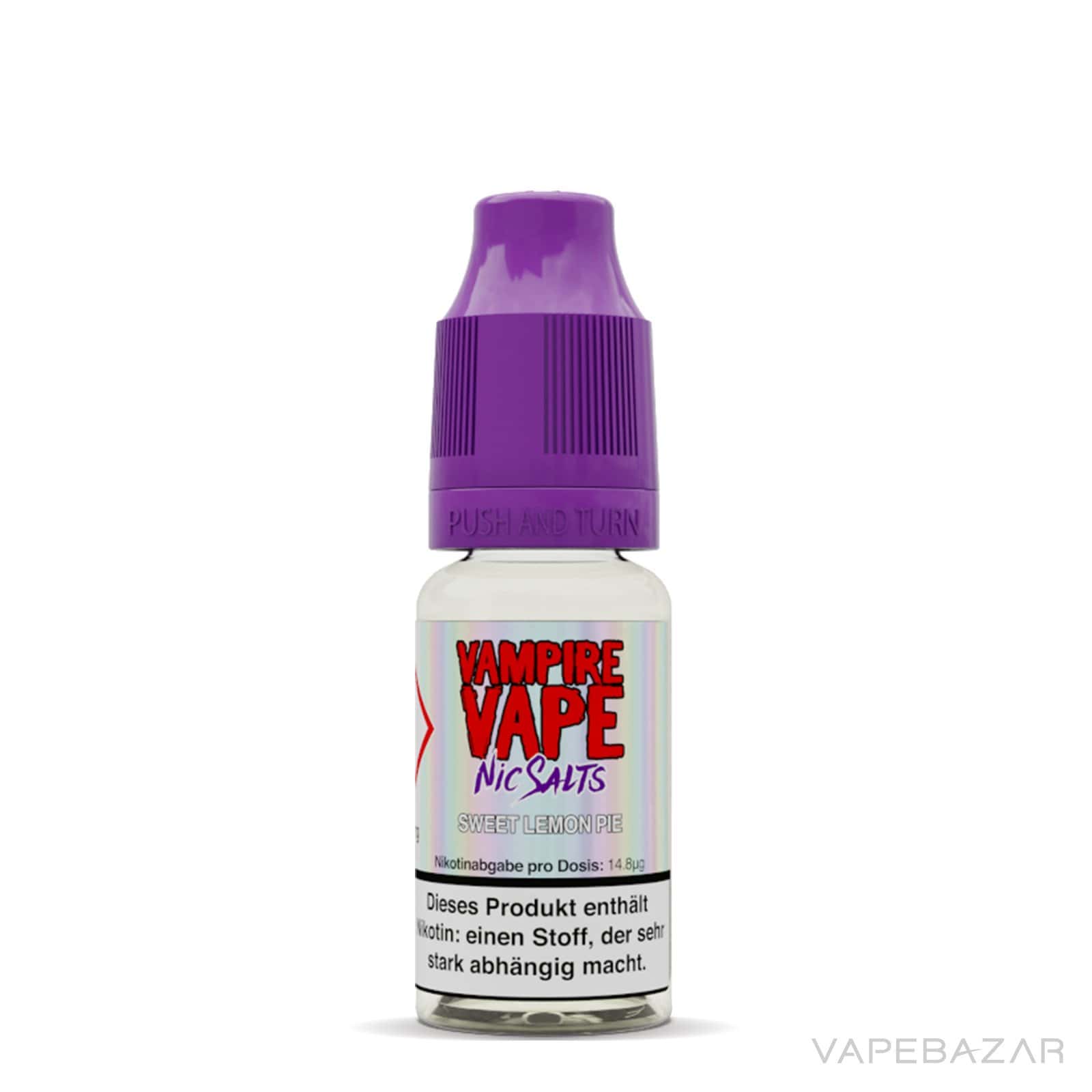 SweetLemonPie3 | Vapebazar Vampie Vape Nic Salt - Sweet Lemon Pie - Liquid