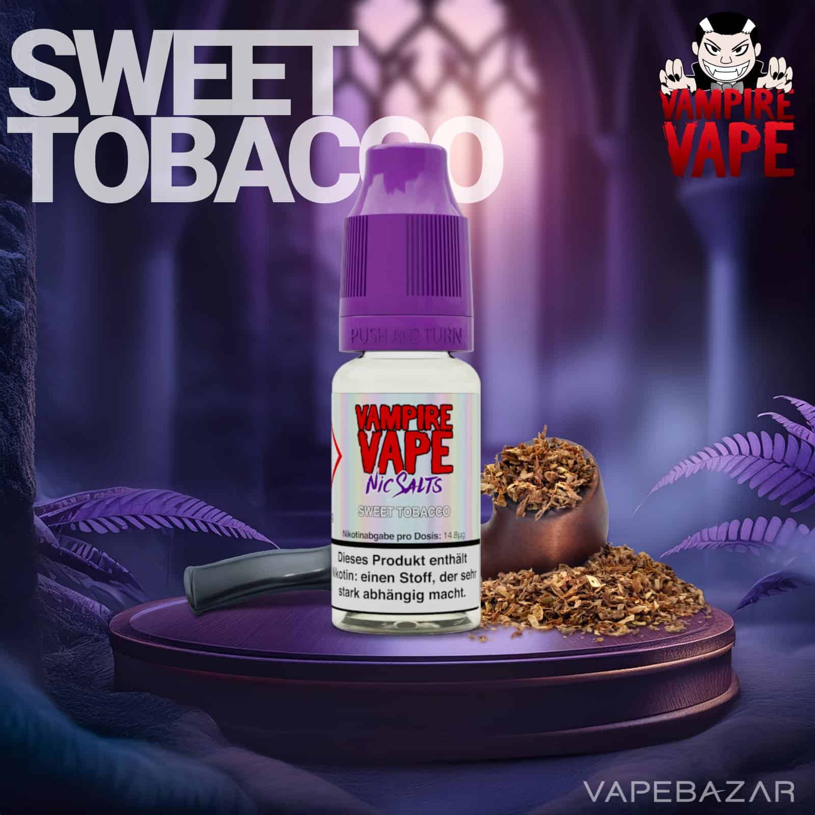 SweetTobacco | Vapebazar Vampie Vape Nic Salt - Sweet Tobacco - Liquid