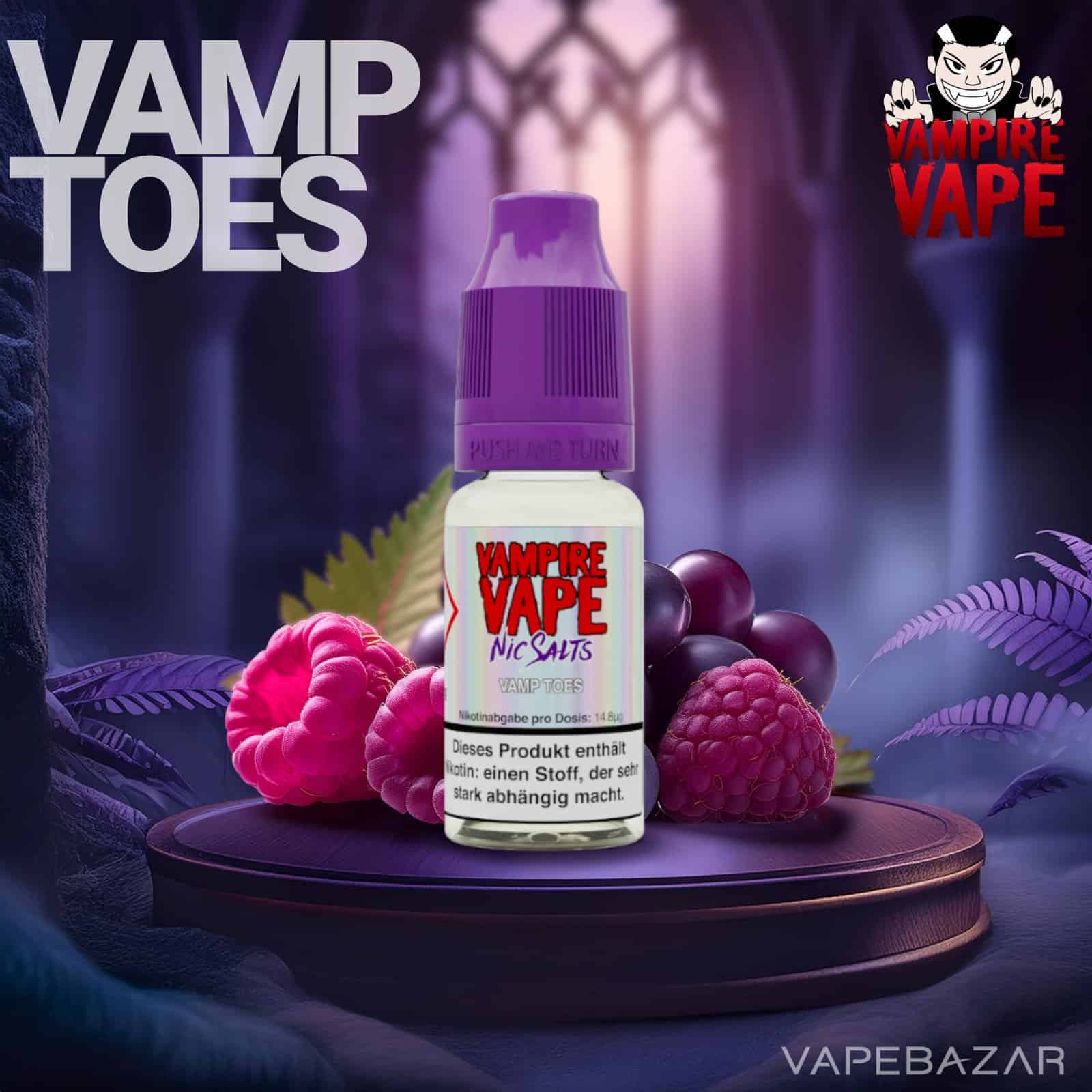 VampToes | Vapebazar Vampie Vape Nic Salt - Vamp Toes - Liquid