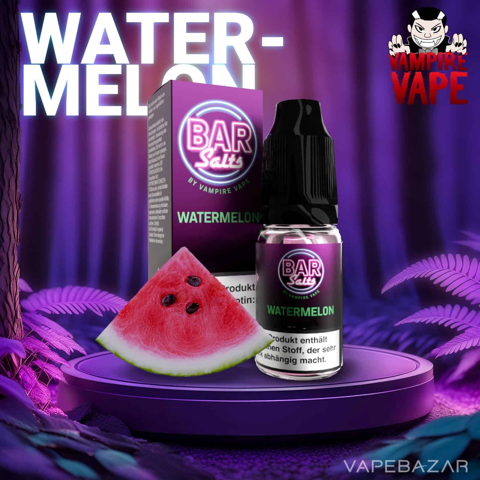 Watermelon 2 | Vapebazar Vampie Vape Bar Salts - Watermelon - Nikotinsaltz