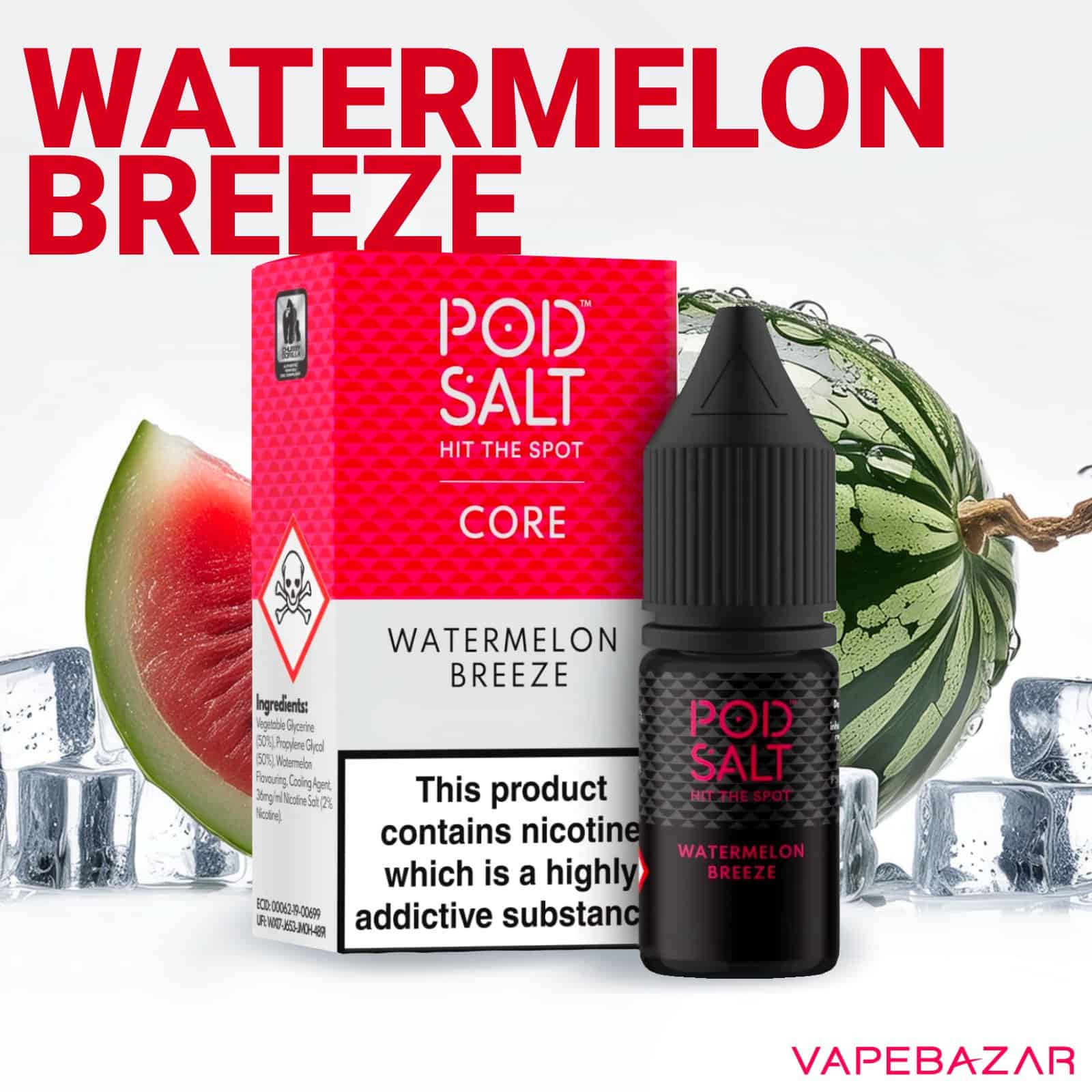 WatermelonBreeze | Vapebazar Pod Salt Core Watermelon Breeze