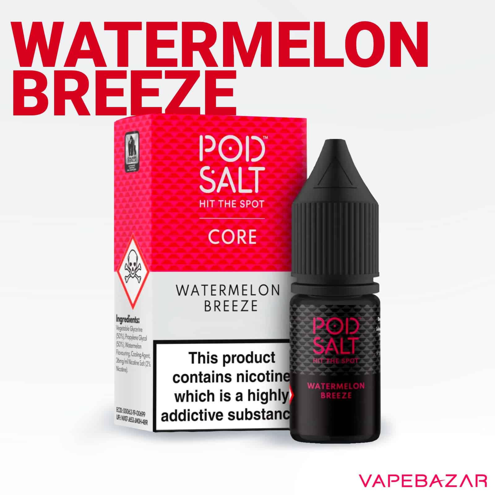 WatermelonBreeze2 | Vapebazar Podsalt Core - Blue Ice