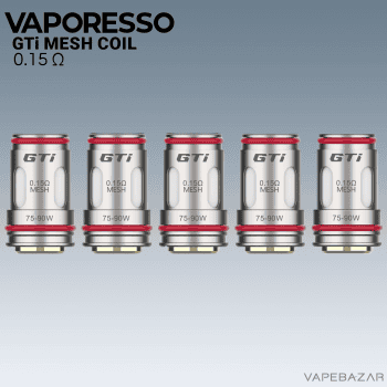 Vapebazar Vaporesso GTi Mesh Coil - 0,15 Ohm 5er Pack