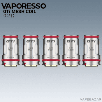 Vapebazar Vaporesso GTi Mesh Coil - 0,2 Ohm 5er Pack