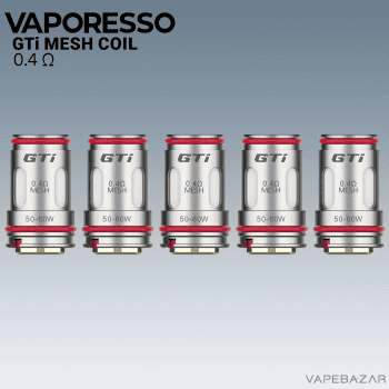 Vapebazar Vaporesso GTi Mesh Coil - 0,4 Ohm 5er Pack