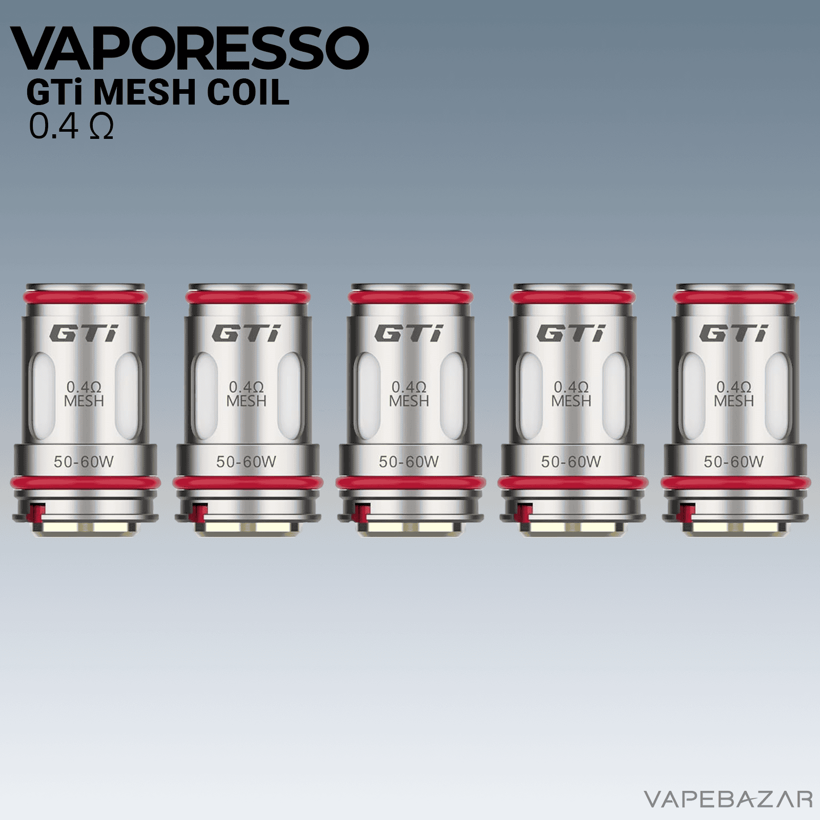 0.4 2 | Vapebazar Vapebazar Vaporesso Gti Mesh Coil - 0,4 Ohm 5Er Pack