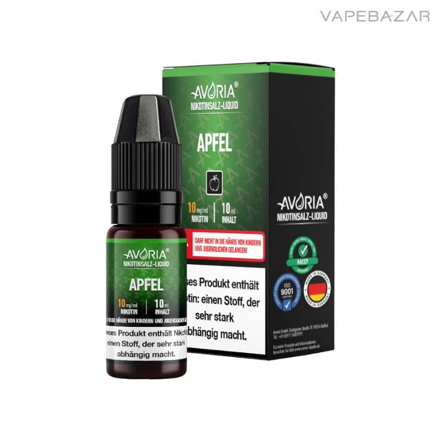 Avoria Nikotinsalz Liquid Apfel | Vapebazar Avoria Nikotinsalz Liquid - Apfel
