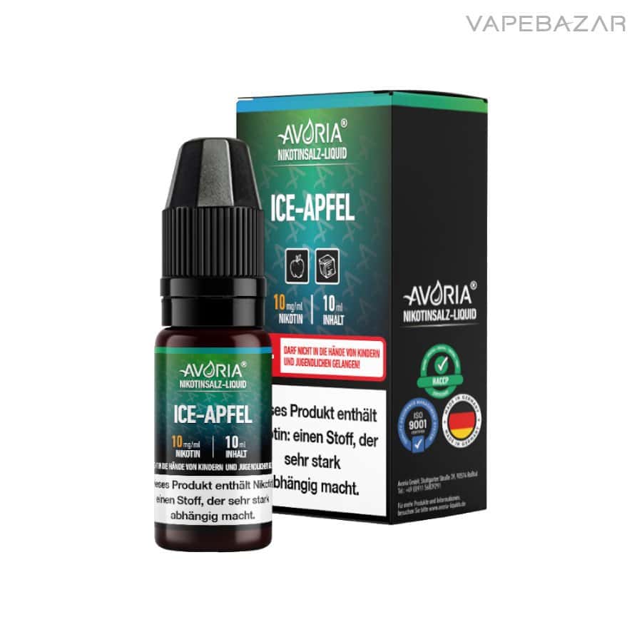 Avoria Nikotinsalz Liquid Ice Apfel | Vapebazar Avoria Nikotinsalz Liquid - Ice Apfel