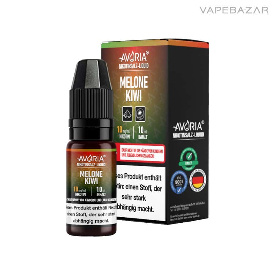 Avoria Nikotinsalz Liquid Melone Kiwi | Vapebazar Avoria Nikotinsalz Liquid - Melone Kiwi