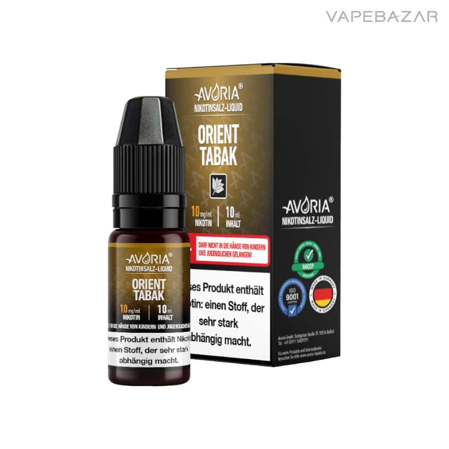 Avoria Nikotinsalz Liquid Orient Tabak | Vapebazar Avoria Nikotinsalz Liquid - Orient Tabak