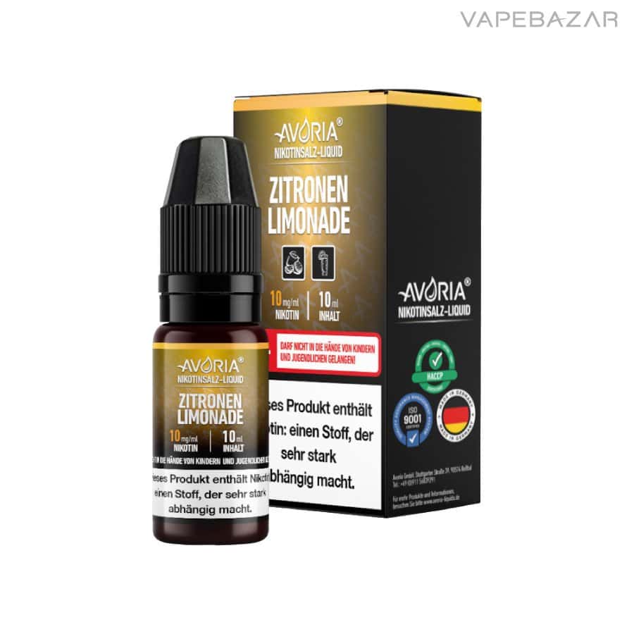 Avoria Nikotinsalz Liquid Zitronen Limonade | Vapebazar Avoria Nikotinsalz Liquid - Zitronen Limonade
